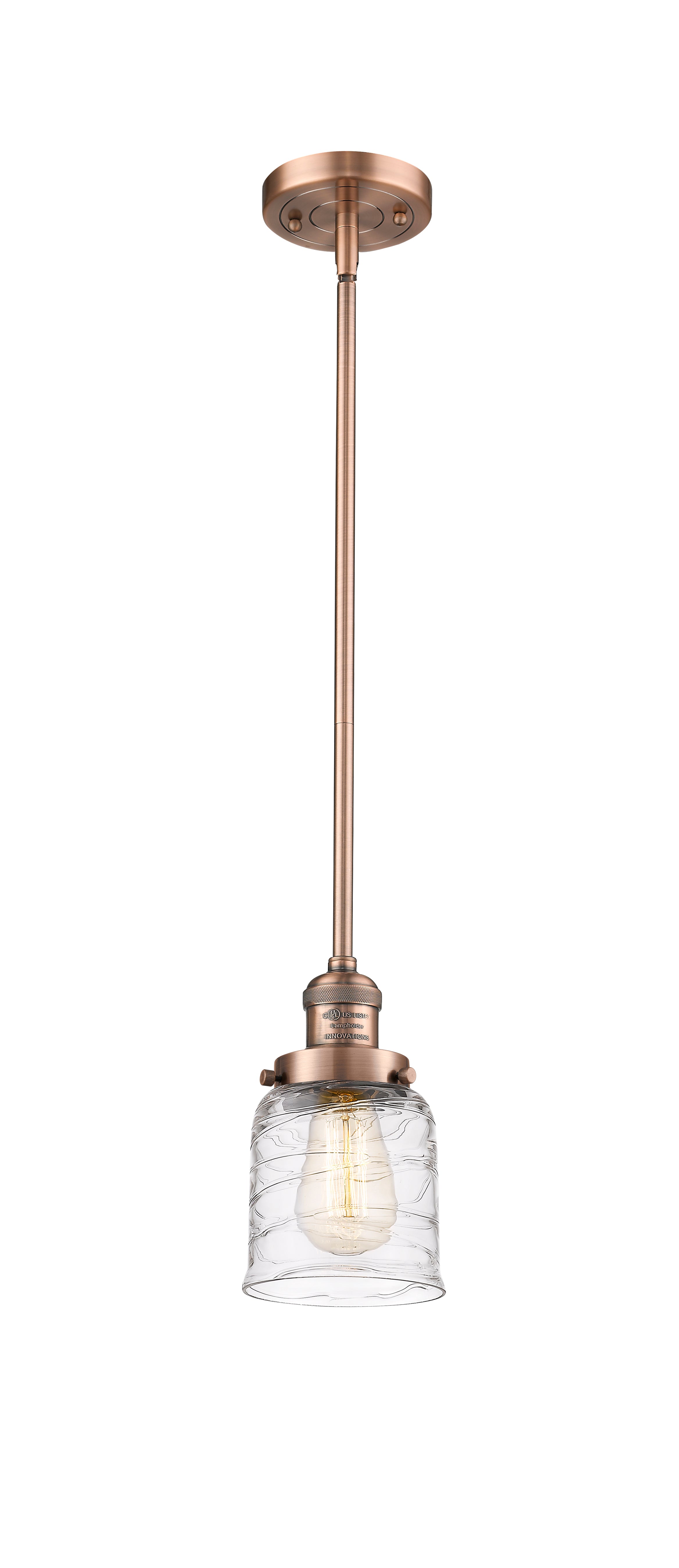 Franklin Restoration Mini Pendant Antique Brass