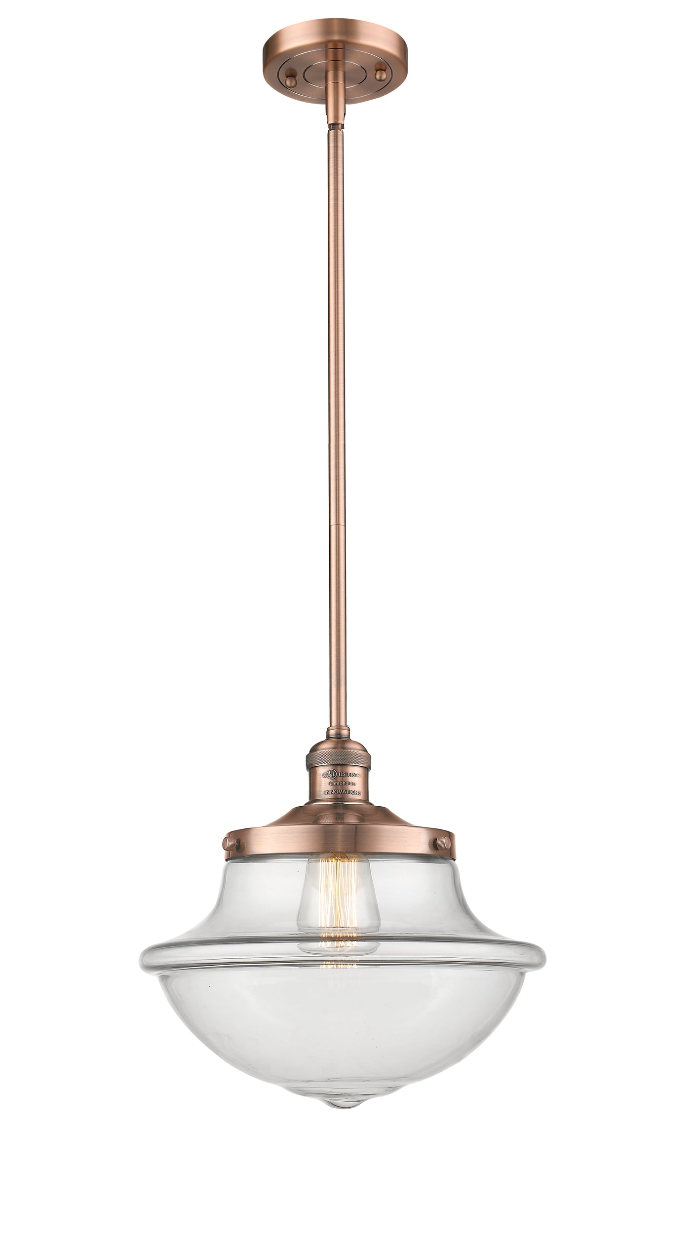 Franklin Restoration Mini Pendant Brass 11.5
