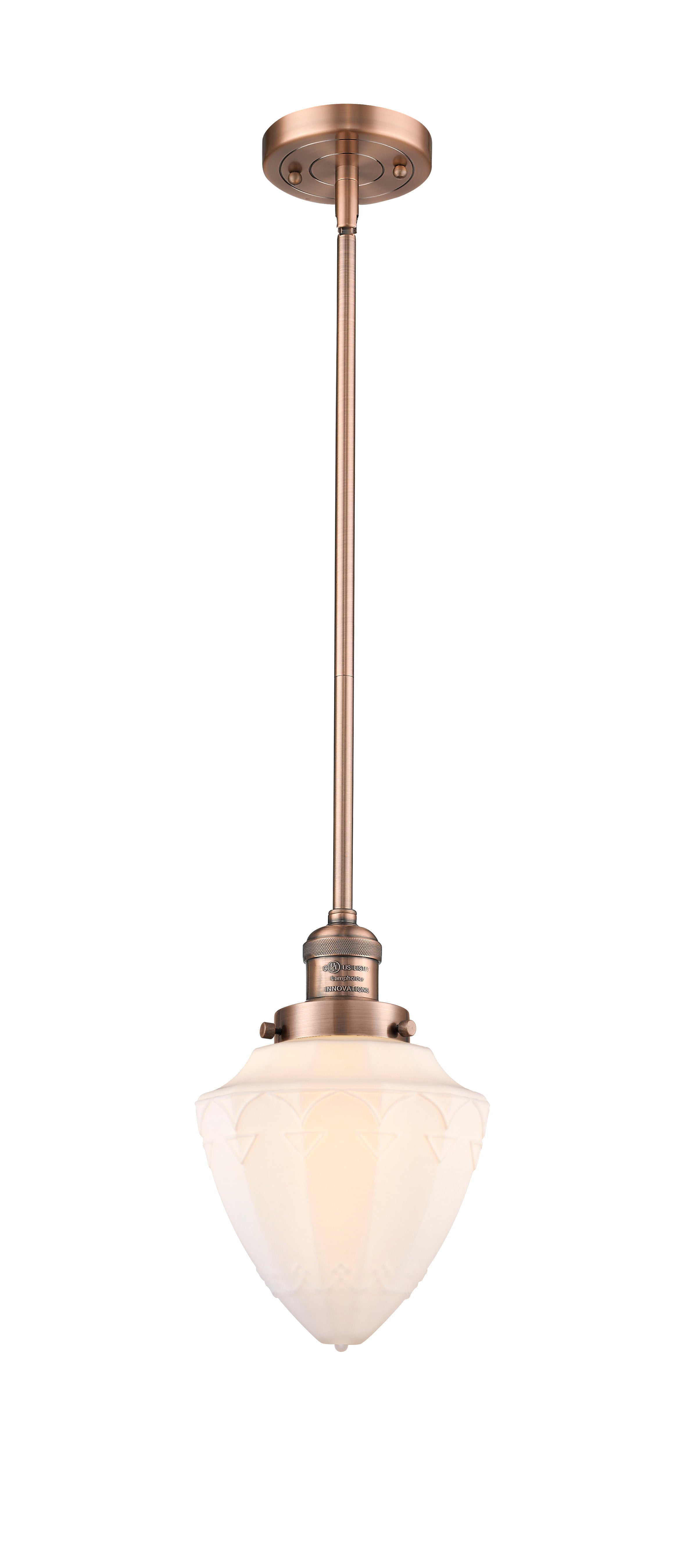 Franklin Restoration Mini Pendant Antique Brass