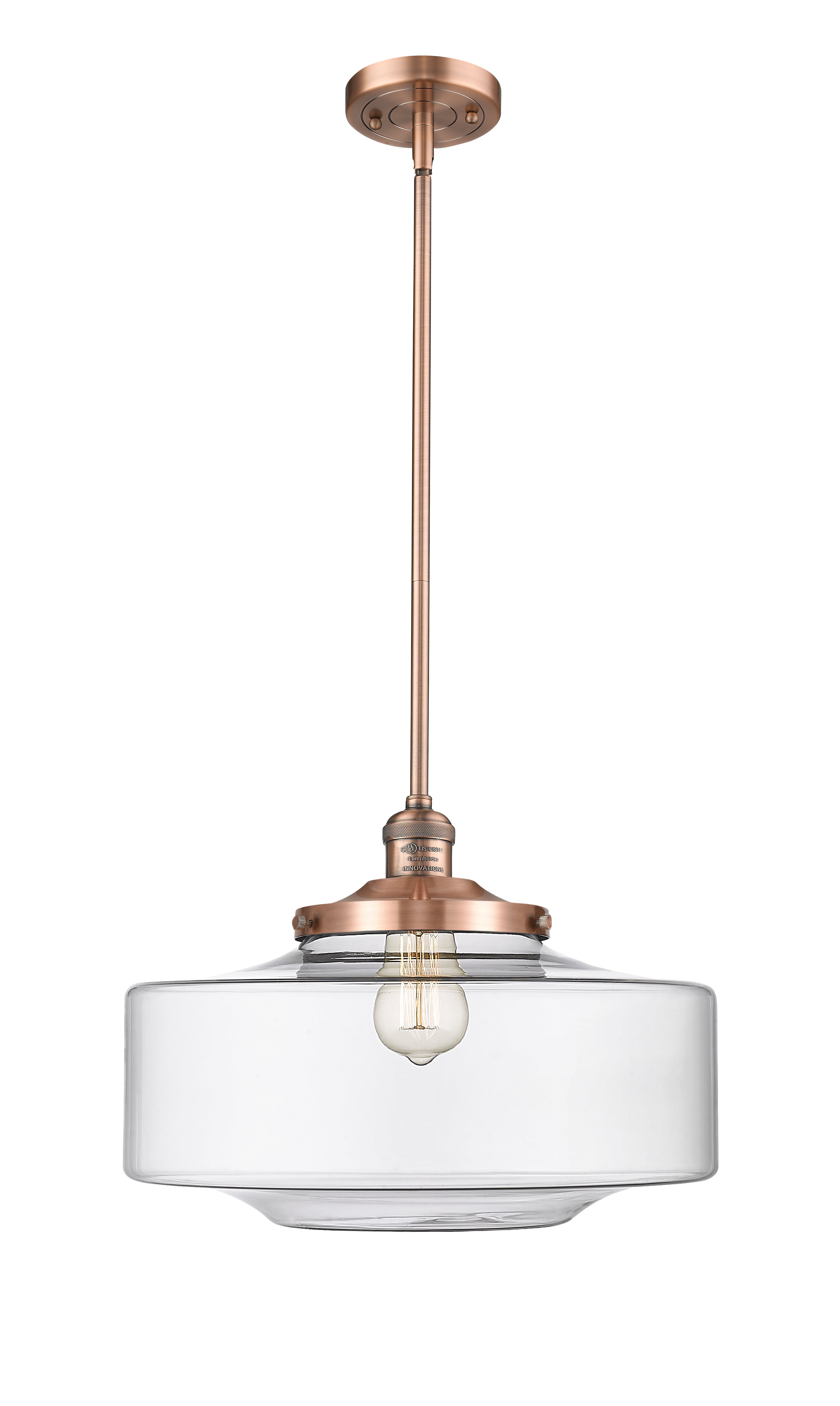Franklin Restoration Antique Brass Mini Pendant