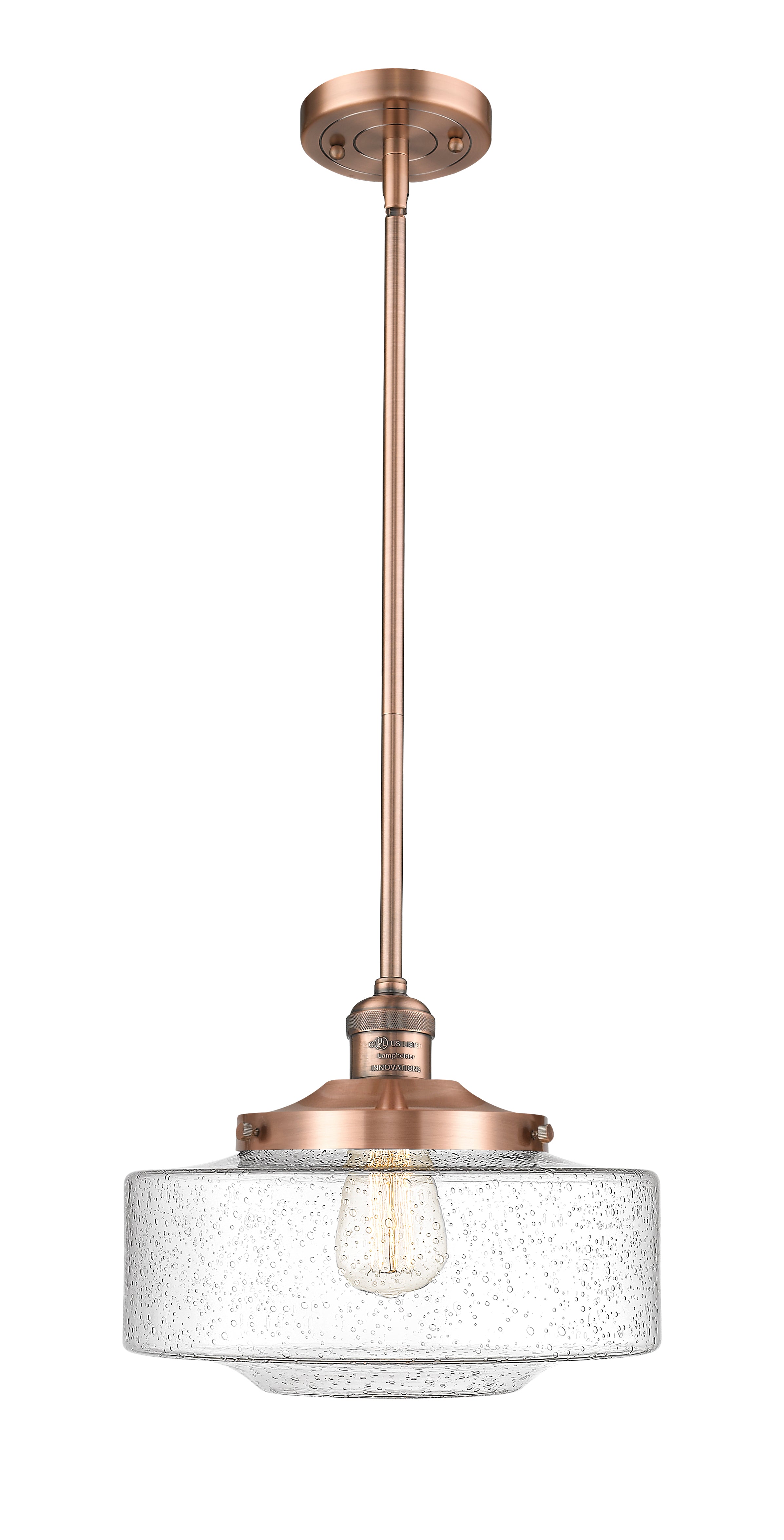 Franklin Restoration Mini Pendant Brass Finish