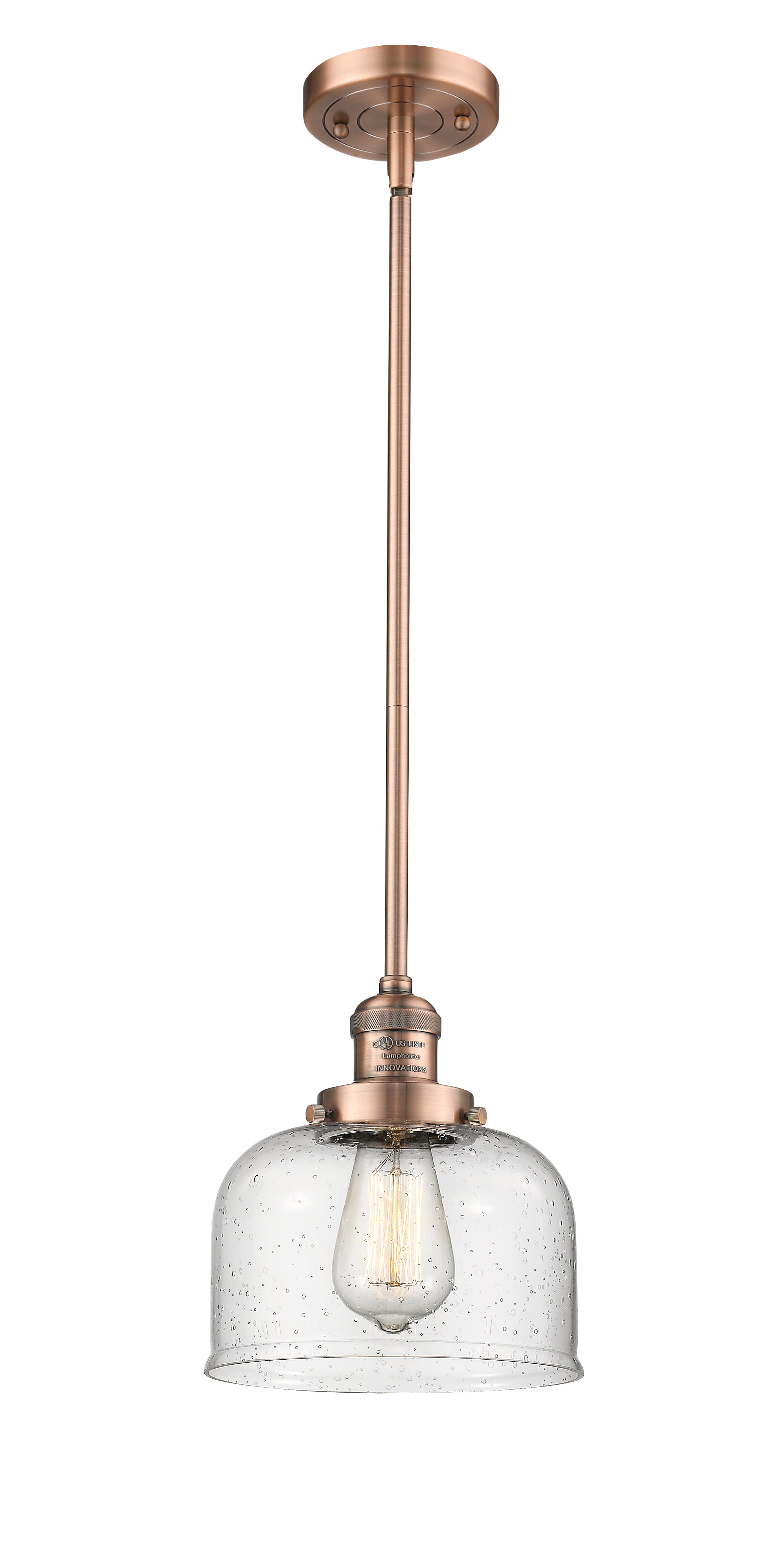 Franklin Restoration Mini Pendant Antique Brass
