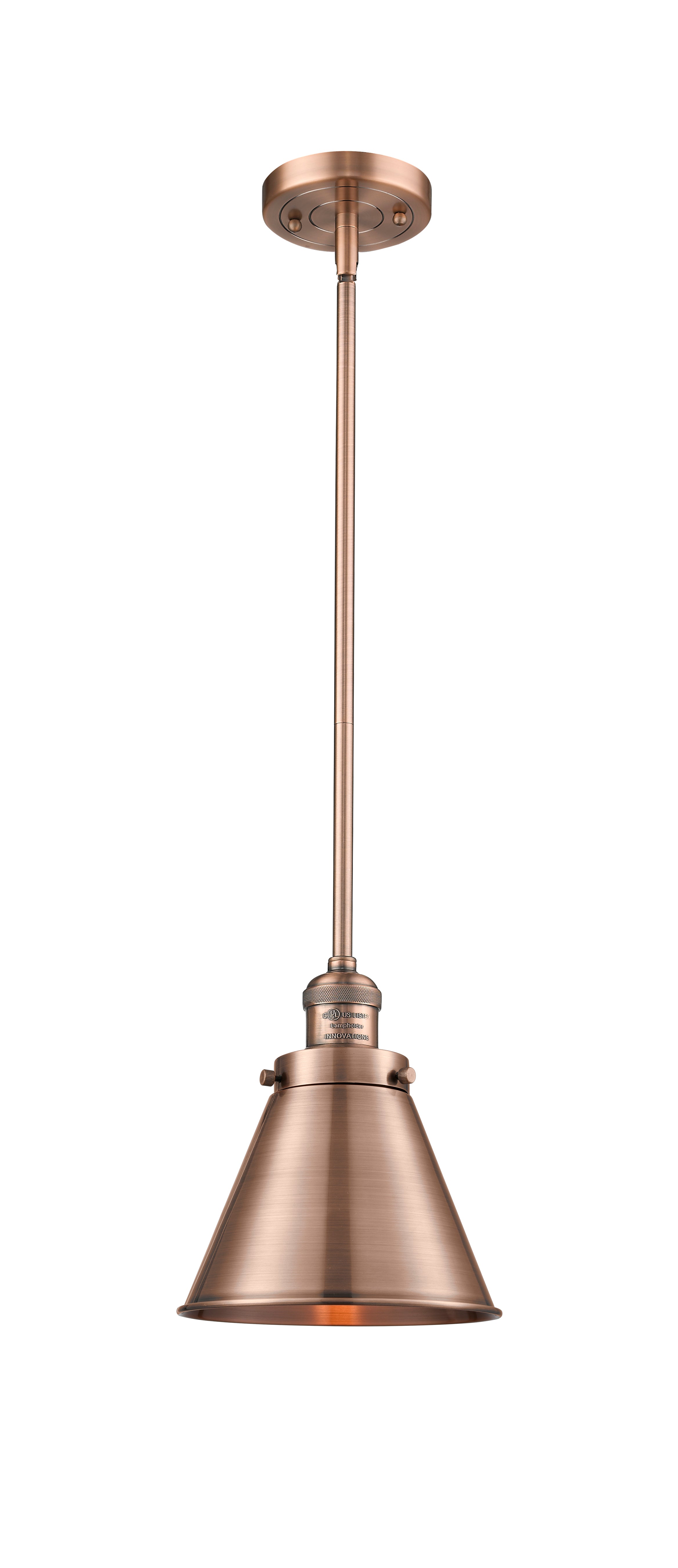 Franklin Restoration Mini Pendant Antique Brass