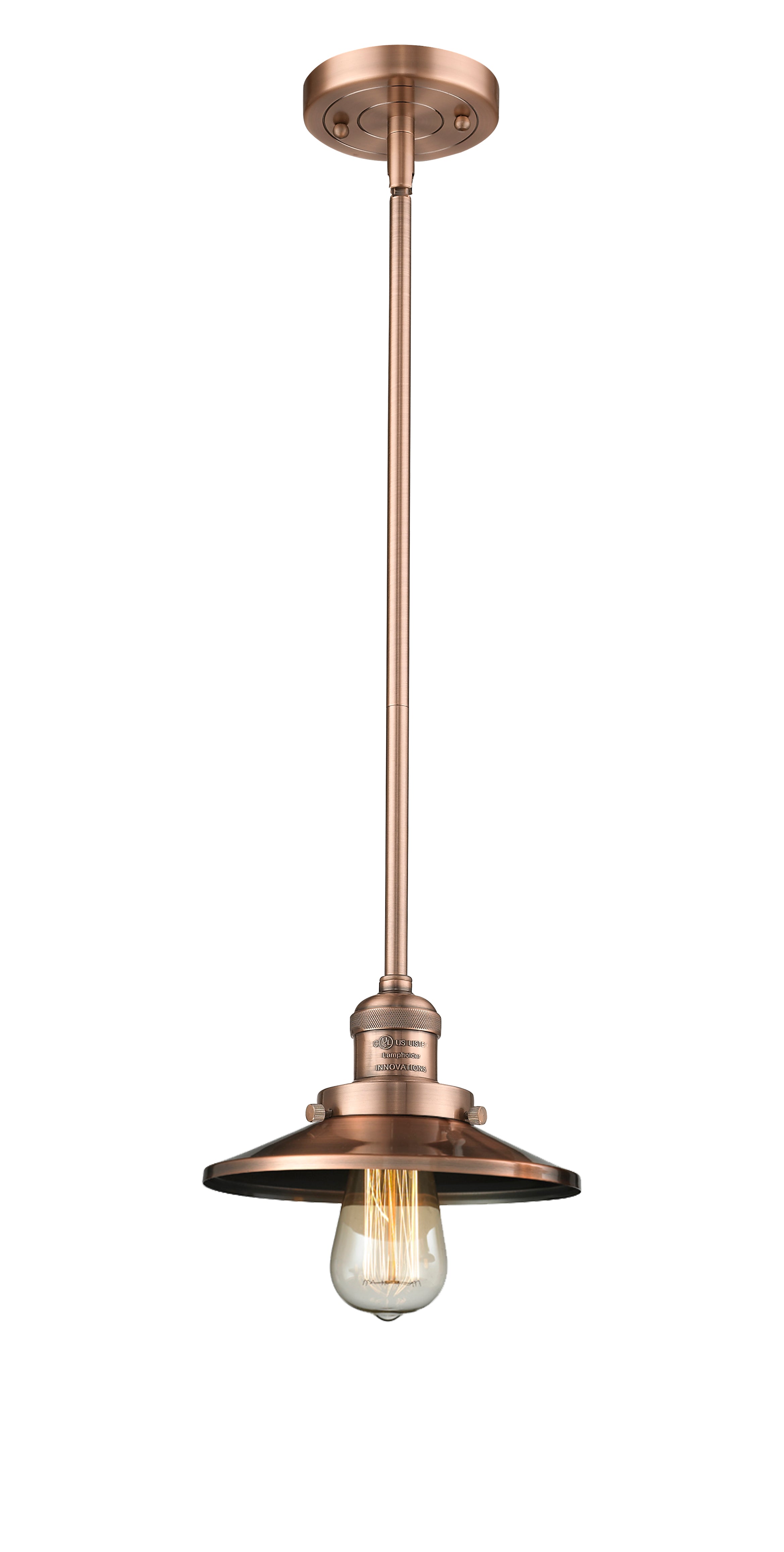 Franklin Restoration Mini Pendant Antique Brass