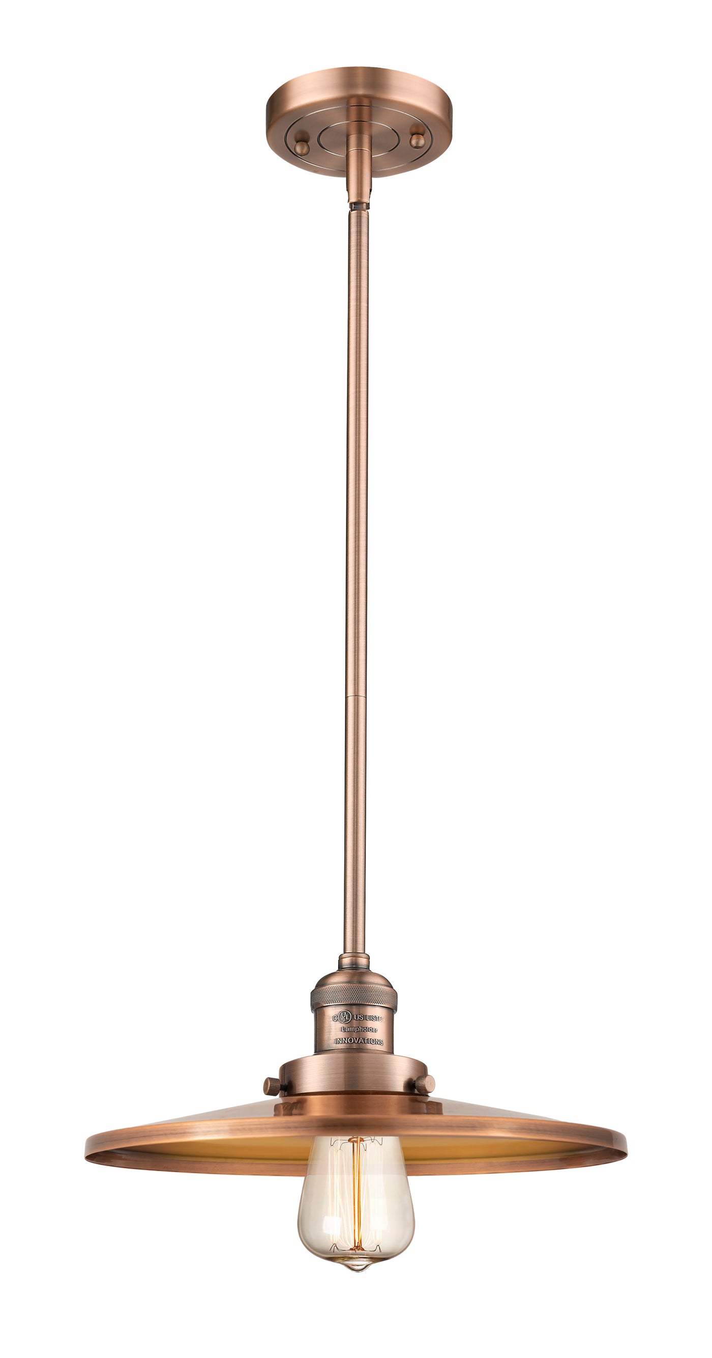 Franklin Restoration Mini Pendant Antique Brass