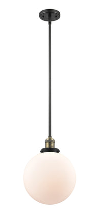 Franklin Restoration Mini Pendant Brass Glass