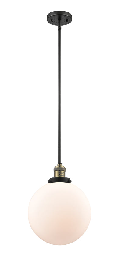 Franklin Restoration Mini Pendant Brass Glass