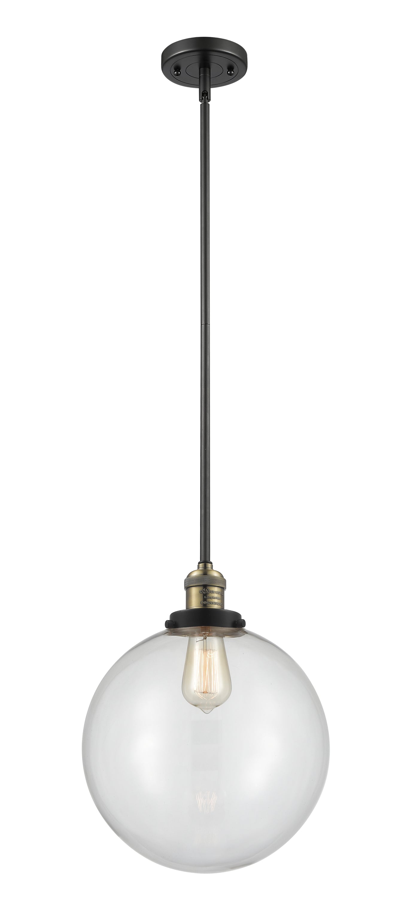 Franklin Restoration Mini Pendant Brass Finish