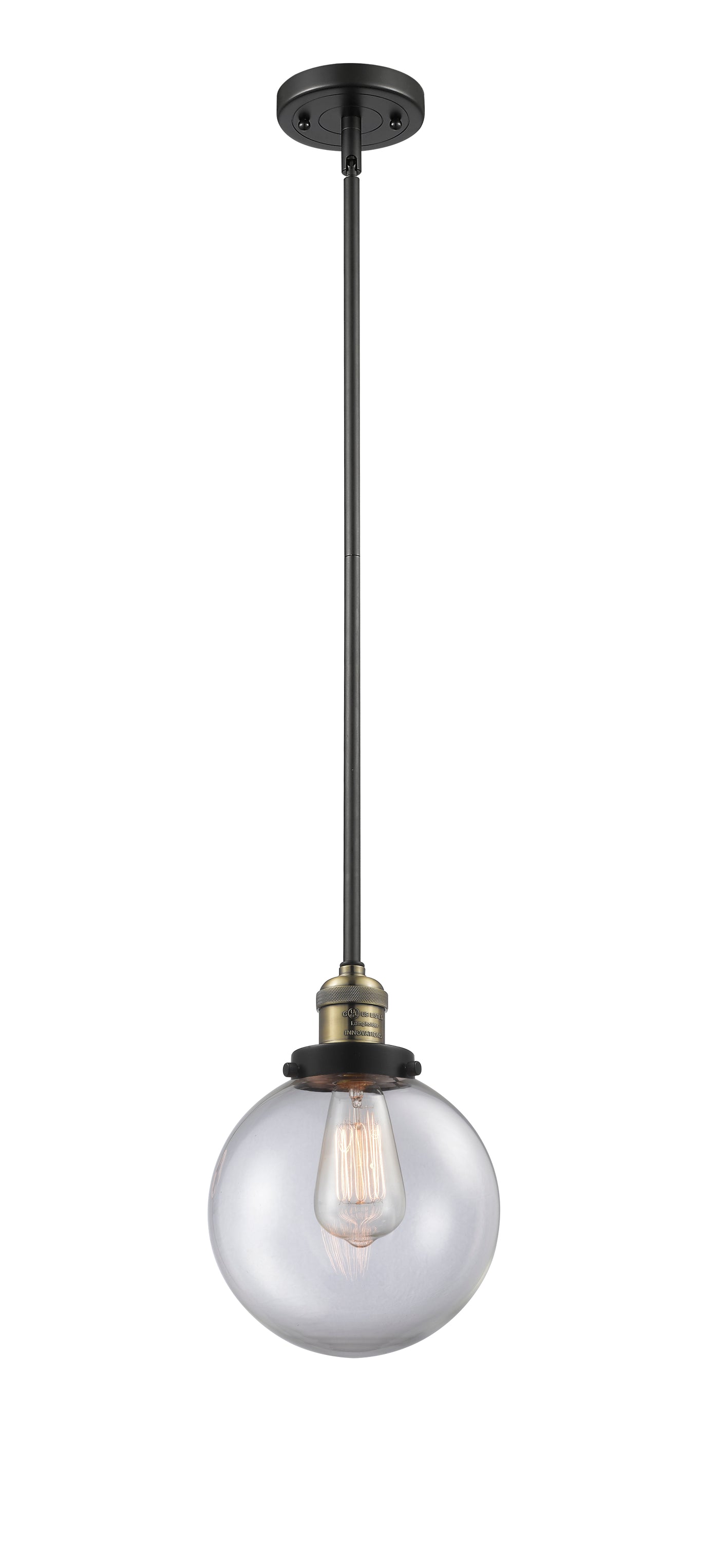 Franklin Restoration Antique Brass Pendant