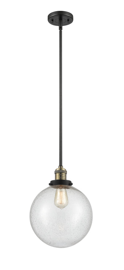 Franklin Restoration Mini Pendant Brass Glass