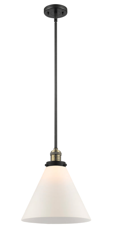 Franklin Restoration Mini Pendant Brass Glass