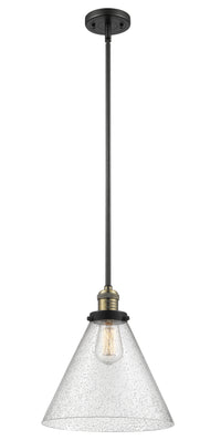 Franklin Restoration Mini Pendant Brass Glass