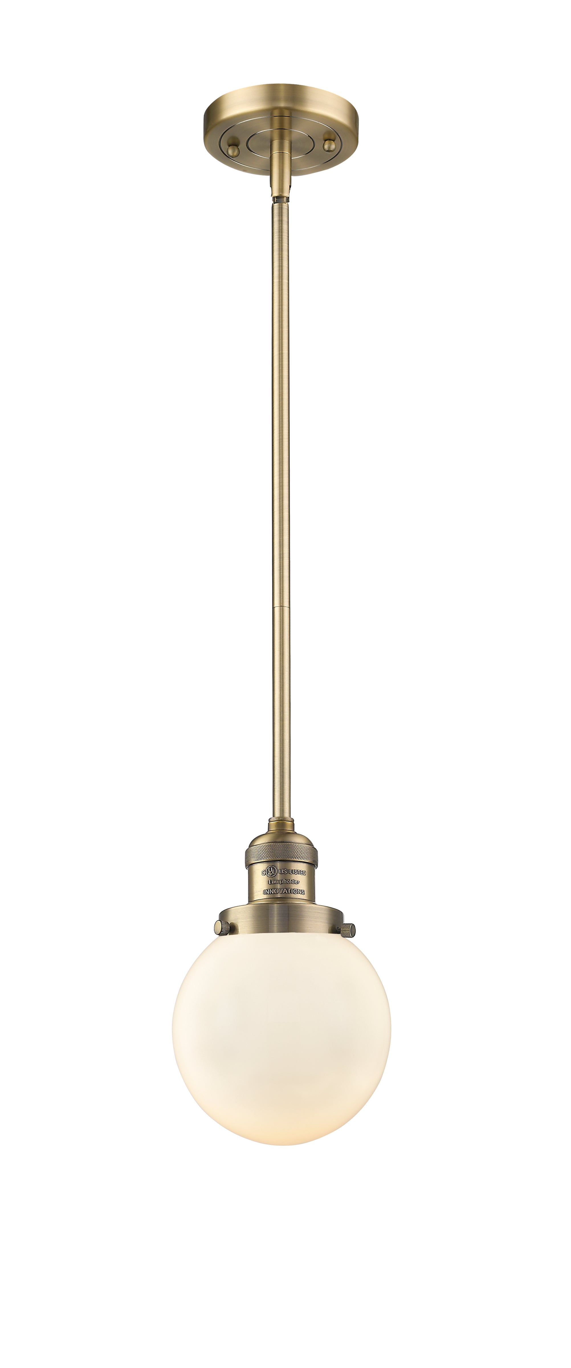 Franklin Restoration Mini Pendant Antique Brass