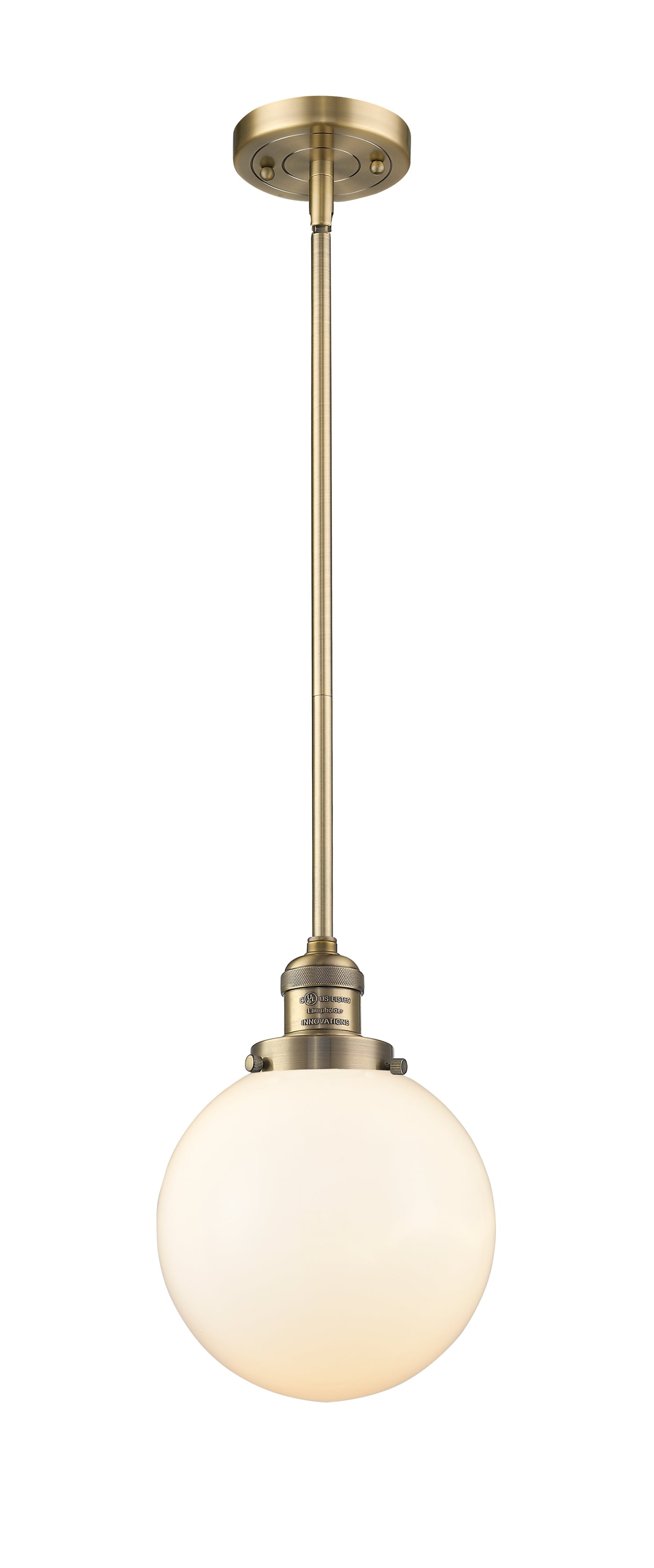 Franklin Restoration Antique Brass Pendant