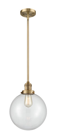 Franklin Restoration Mini Pendant Brass Glass