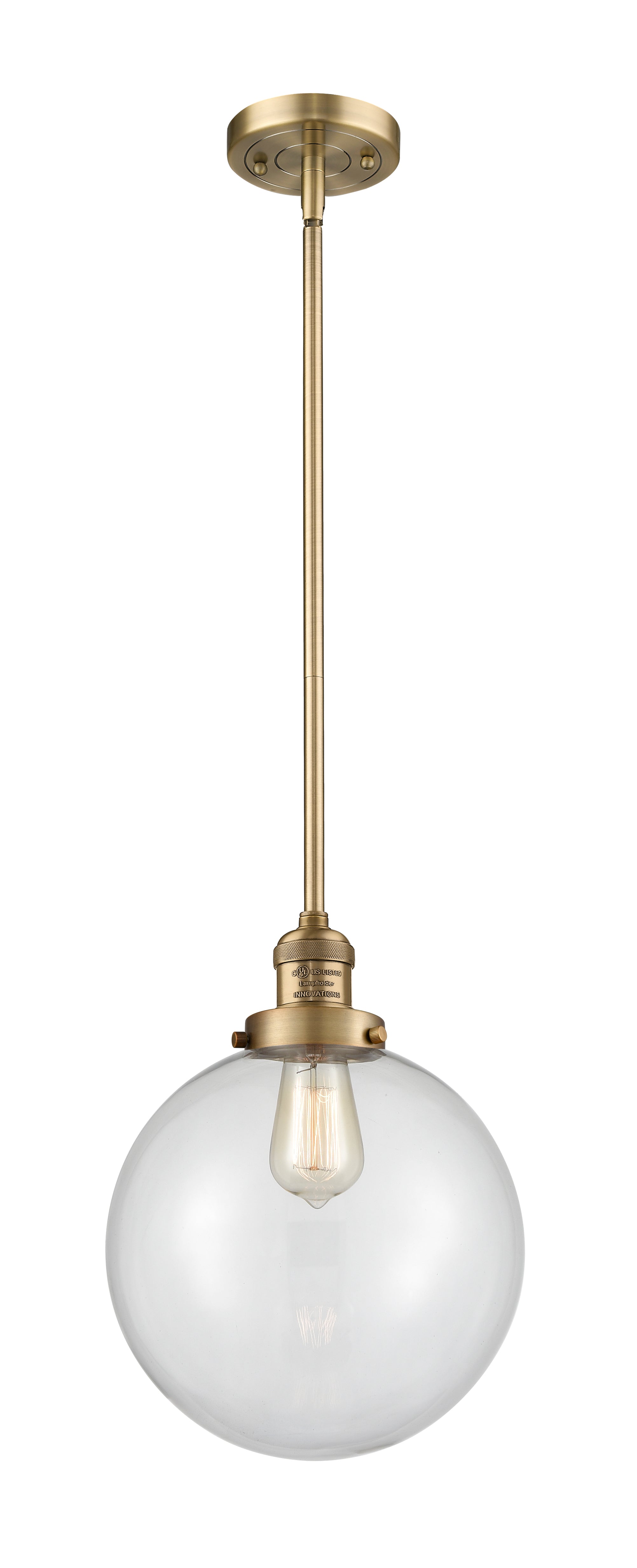 Franklin Restoration Mini Pendant Antique Brass
