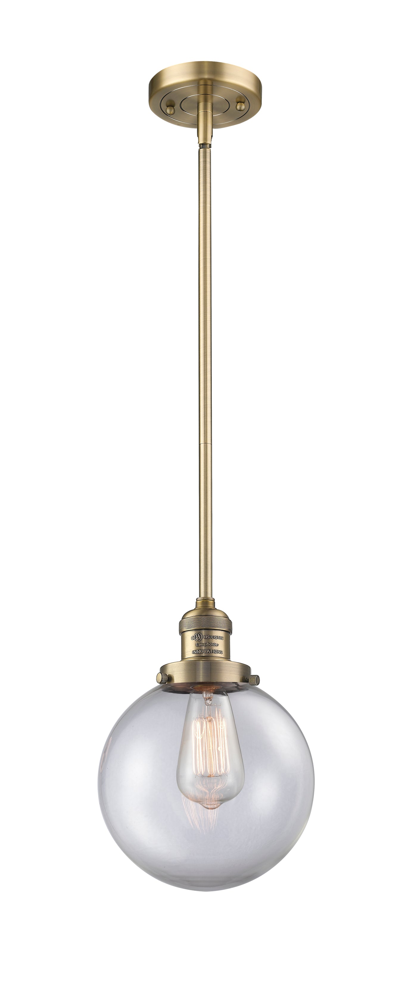 Franklin Restoration Mini Pendant Antique Brass