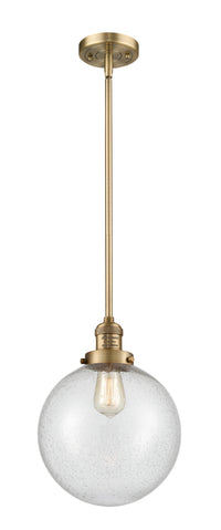 Franklin Restoration Mini Pendant Brass Glass
