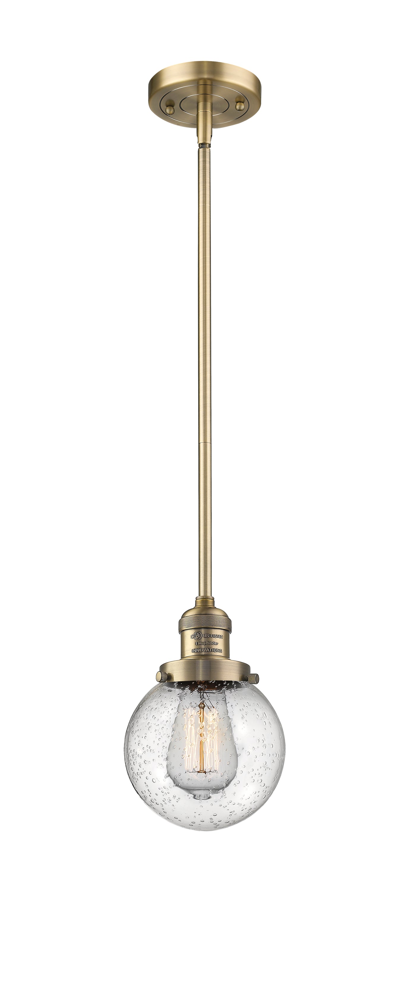 Franklin Restoration Mini Pendant Antique Brass