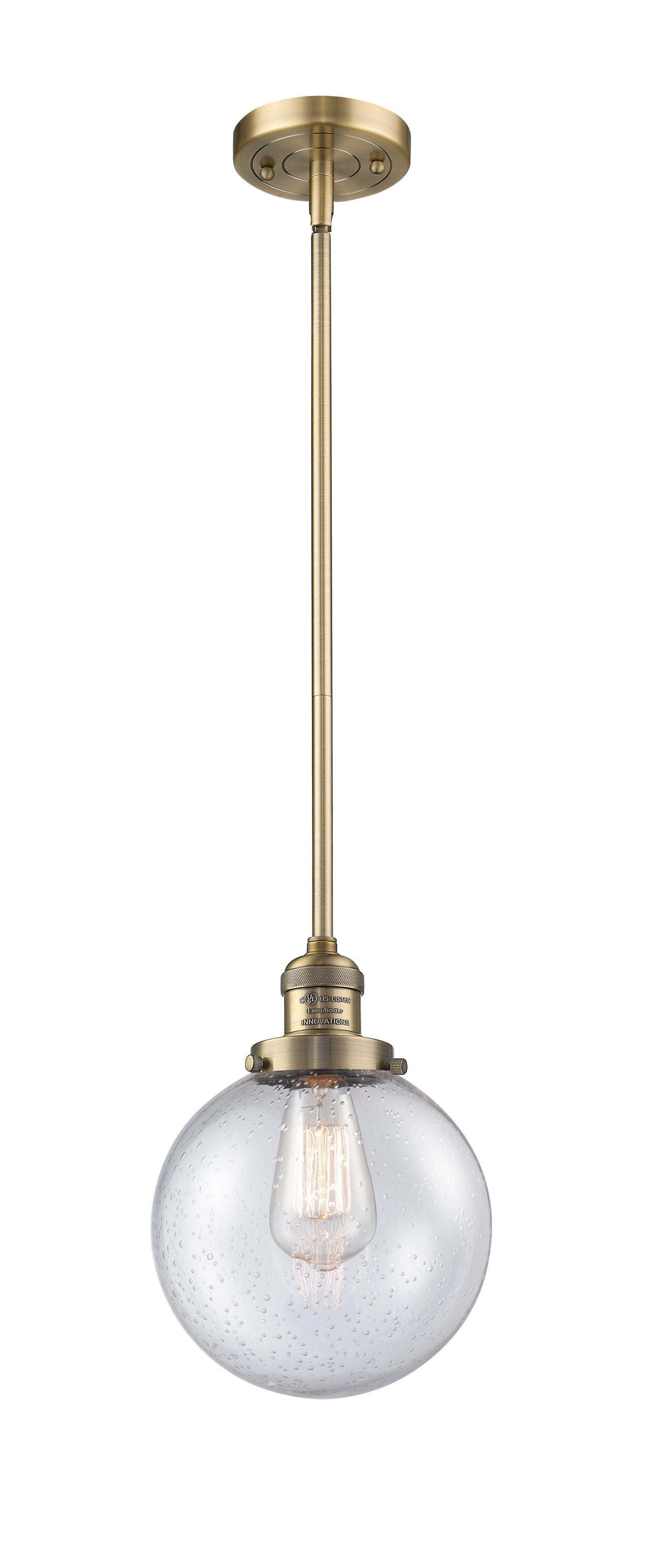 Franklin Restoration Antique Brass Pendant