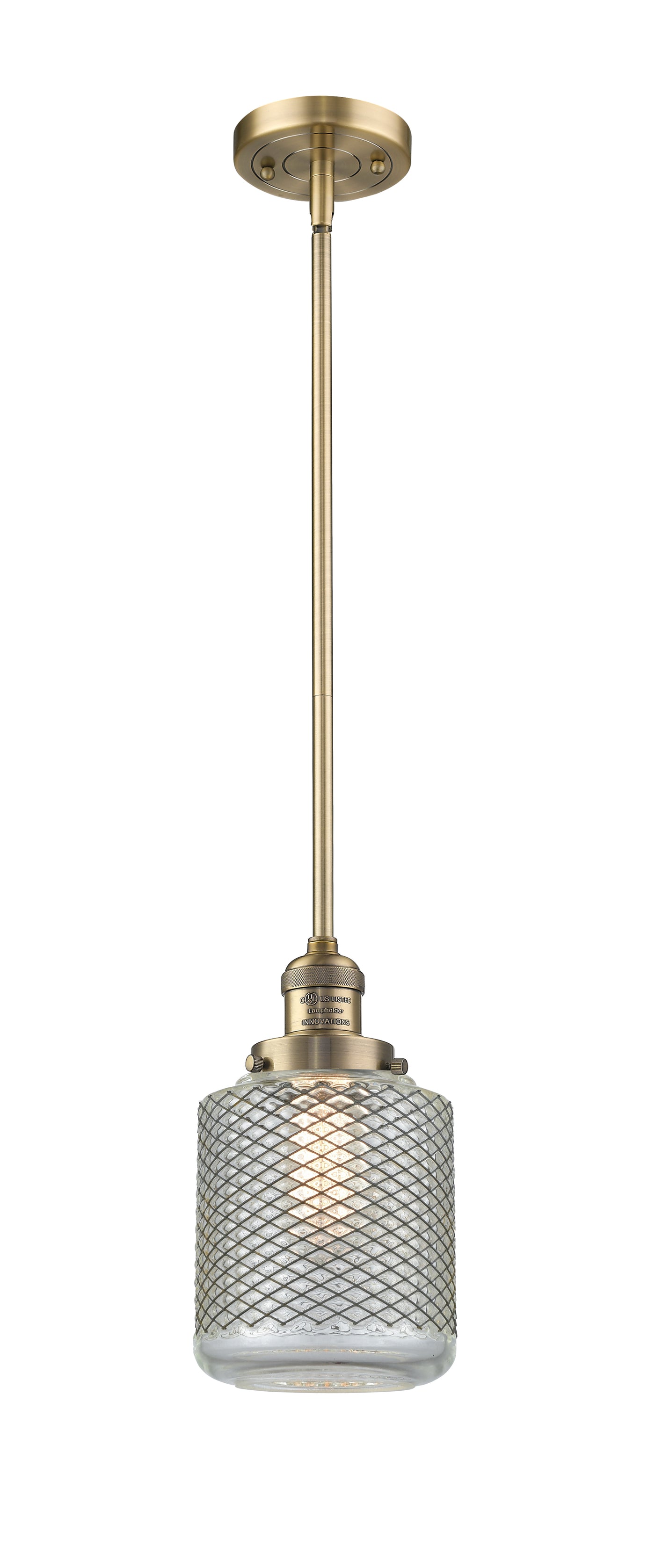 Franklin Restoration Pendant Antique Brass
