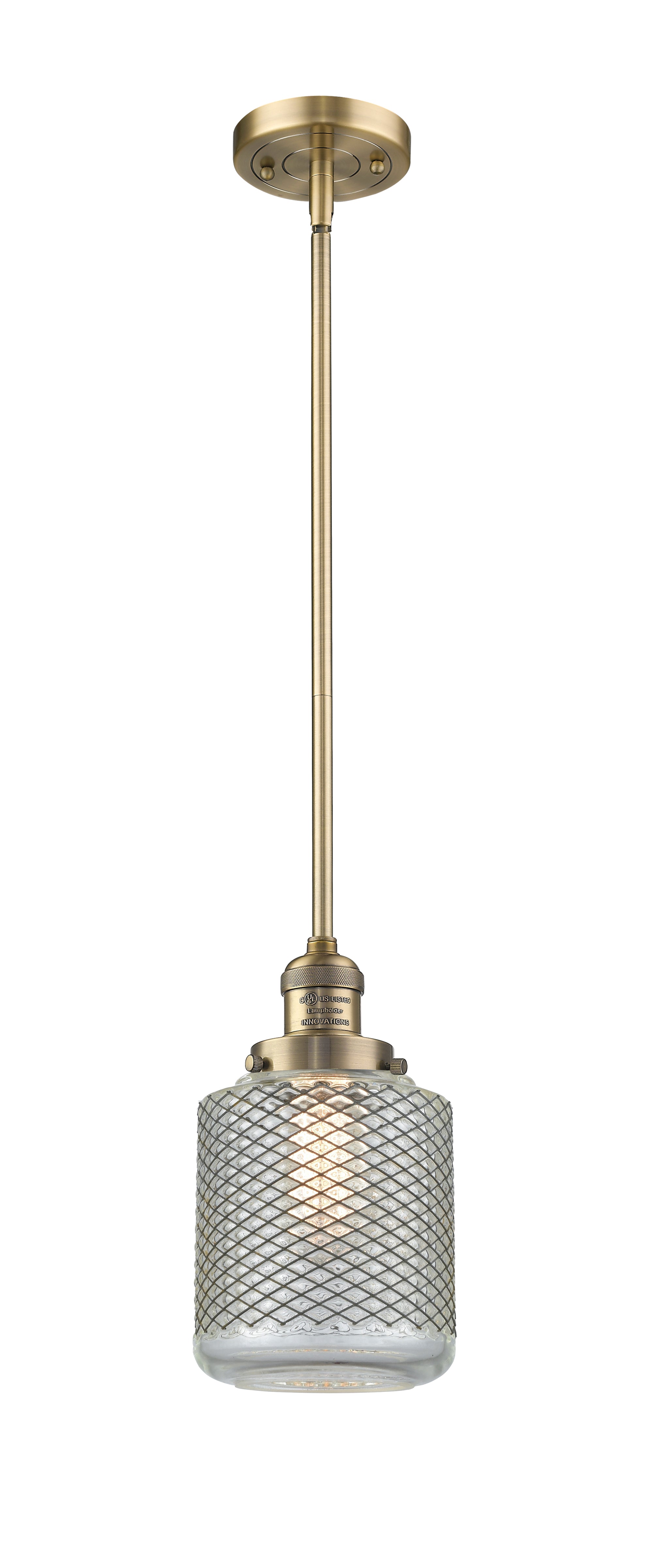 Franklin Restoration Pendant Antique Brass