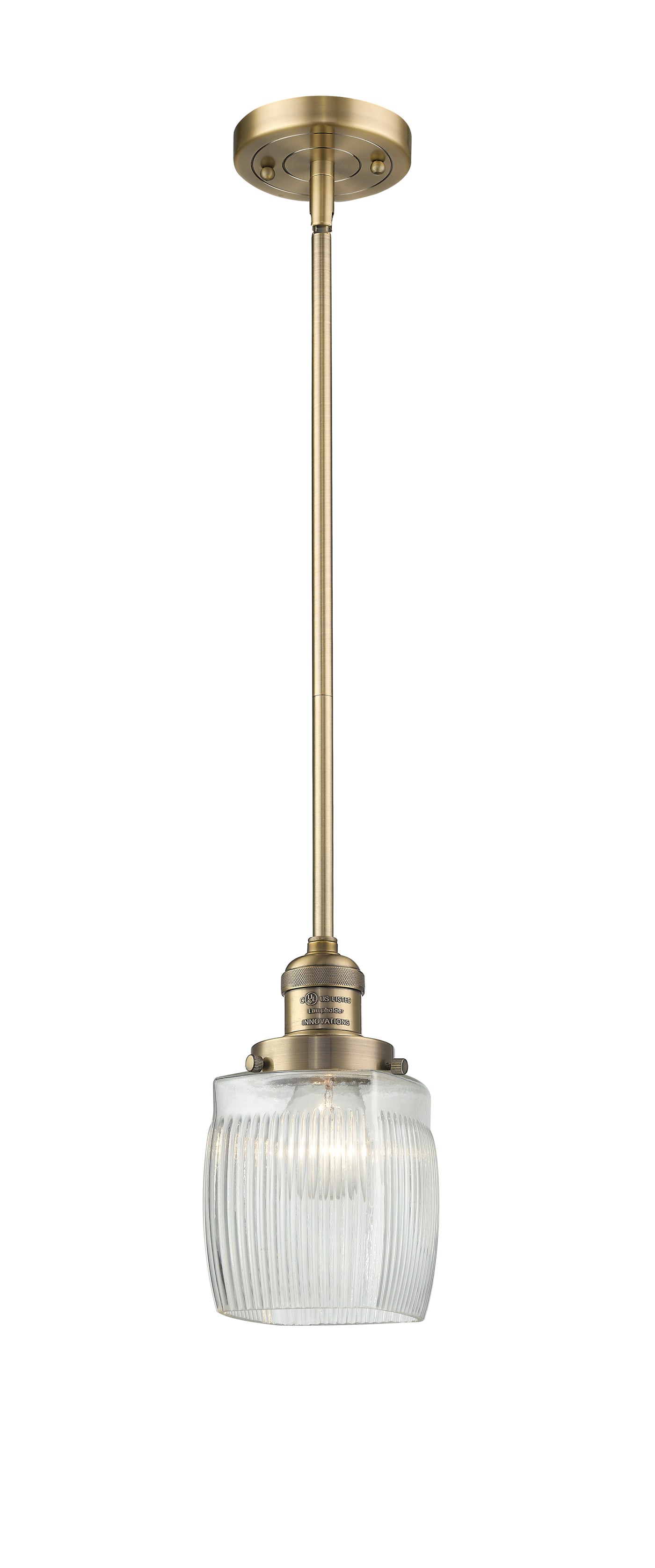 Franklin Restoration Mini Pendant Antique Brass