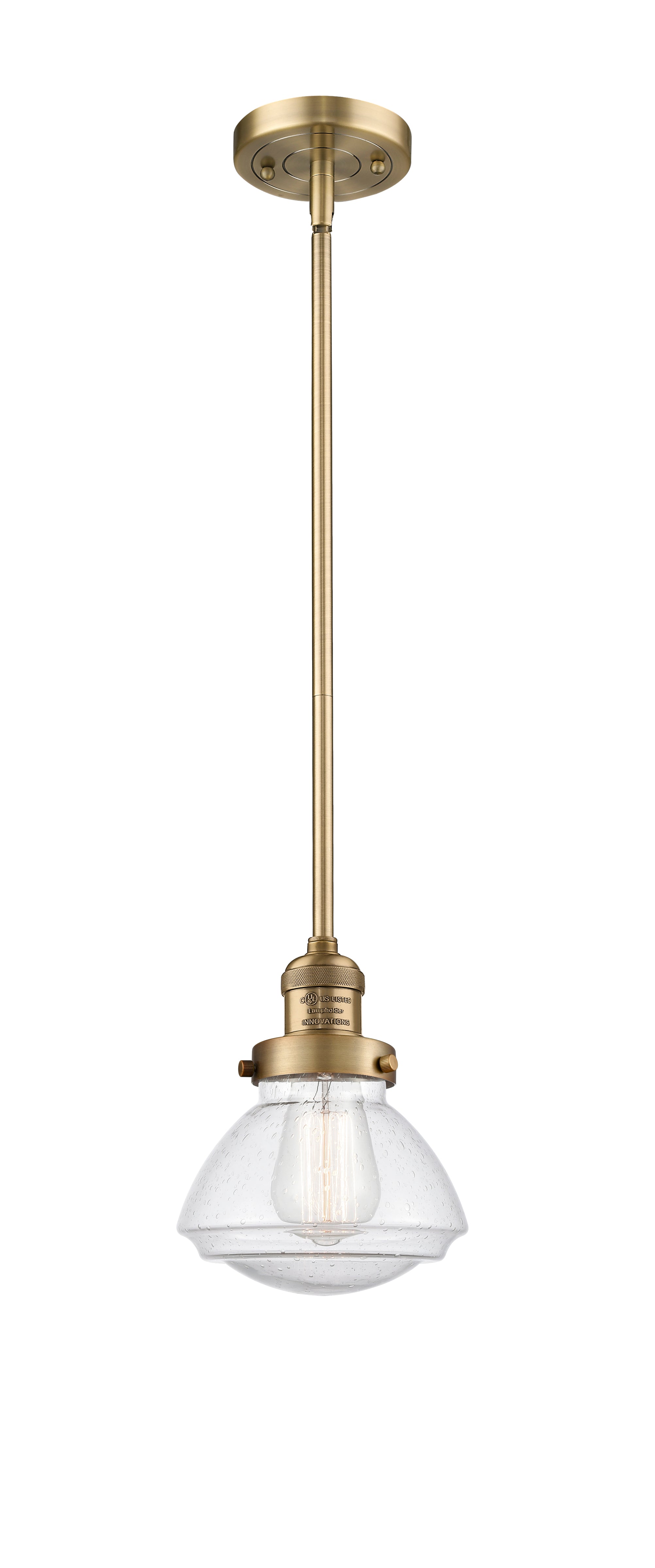 Franklin Restoration Mini Pendant Antique Brass