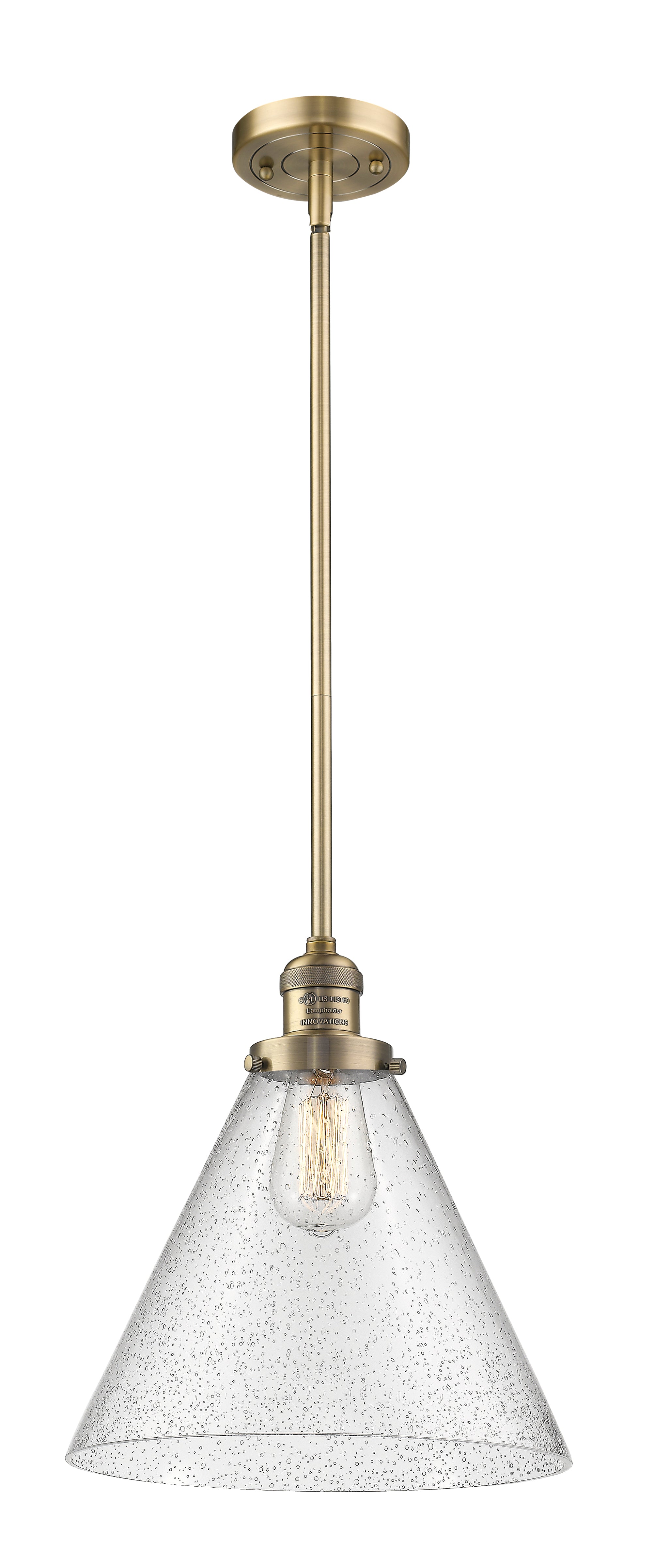 Franklin Restoration Mini Pendant Antique Brass