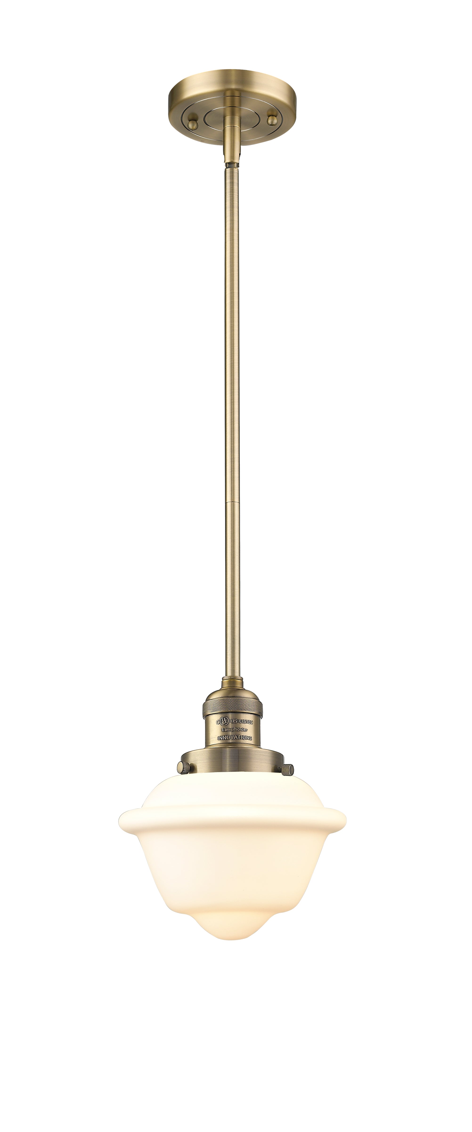 Franklin Restoration Mini Pendant Antique Brass