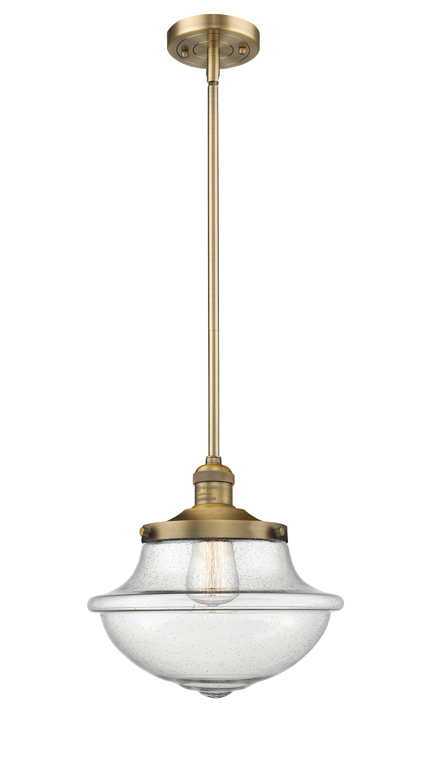 Franklin Restoration Mini Pendant Brass 11.5