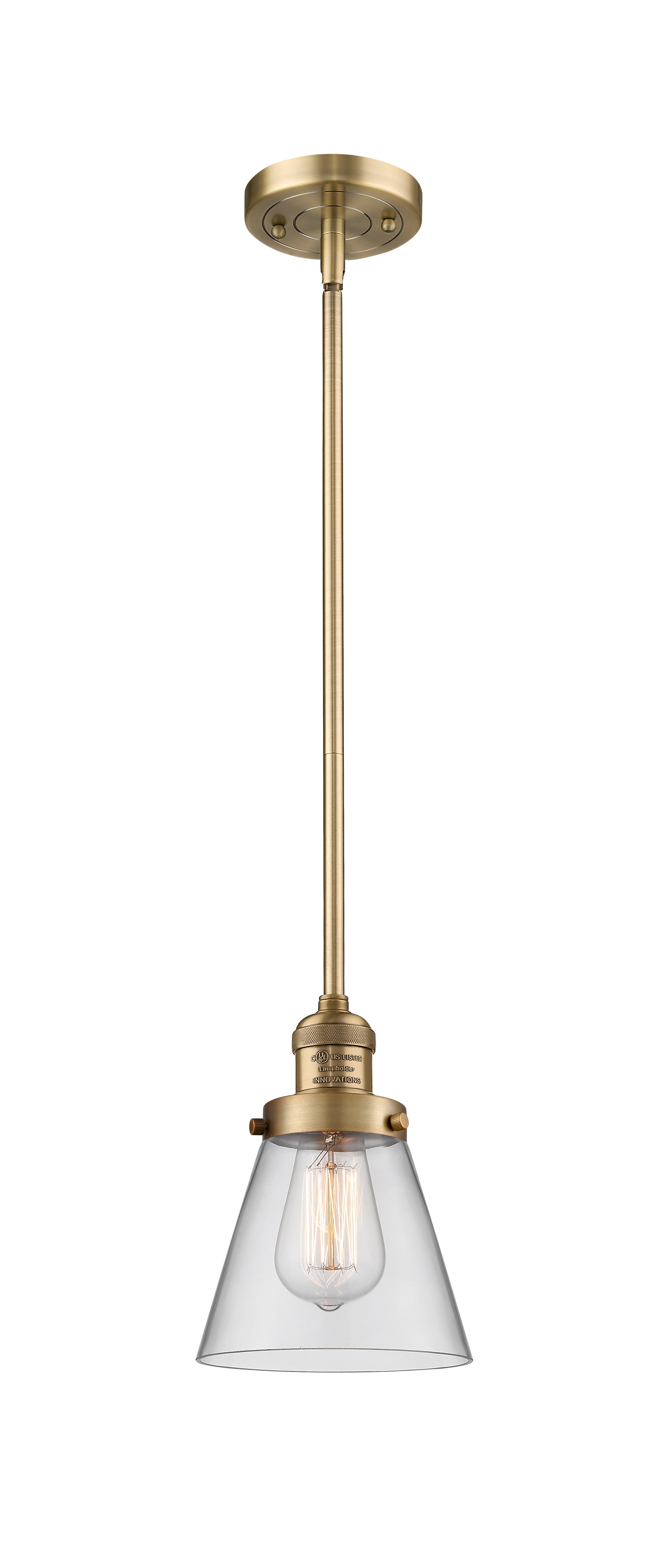 Franklin Restoration Mini Pendant Antique Brass