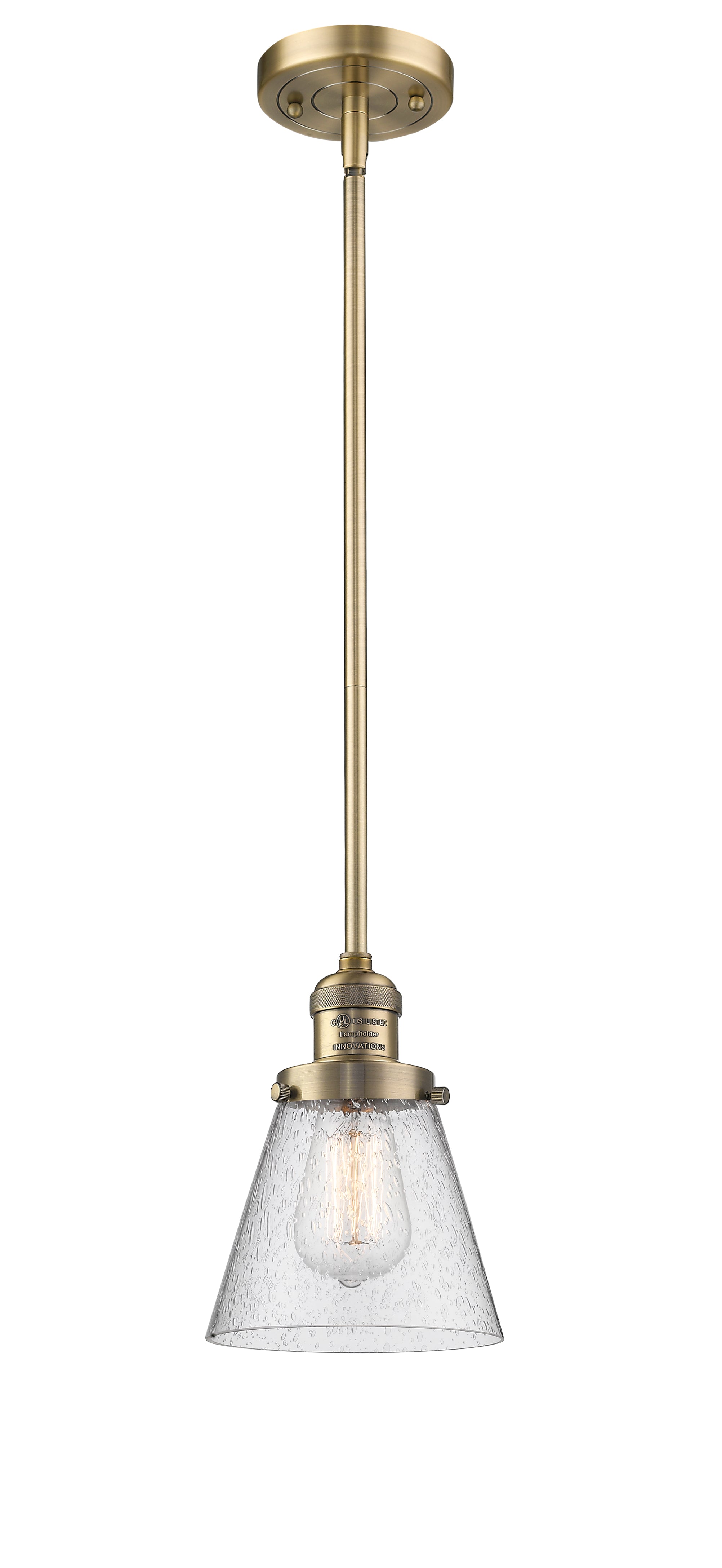Franklin Restoration Mini Pendant Antique Brass