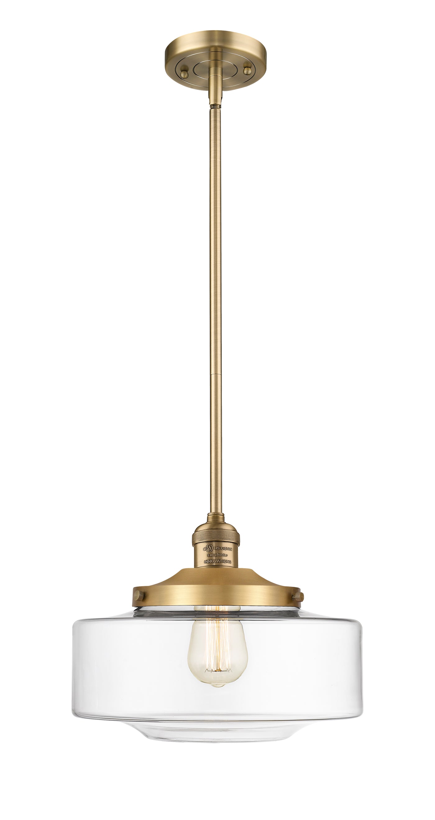 Franklin Restoration Mini Pendant Brass Finish