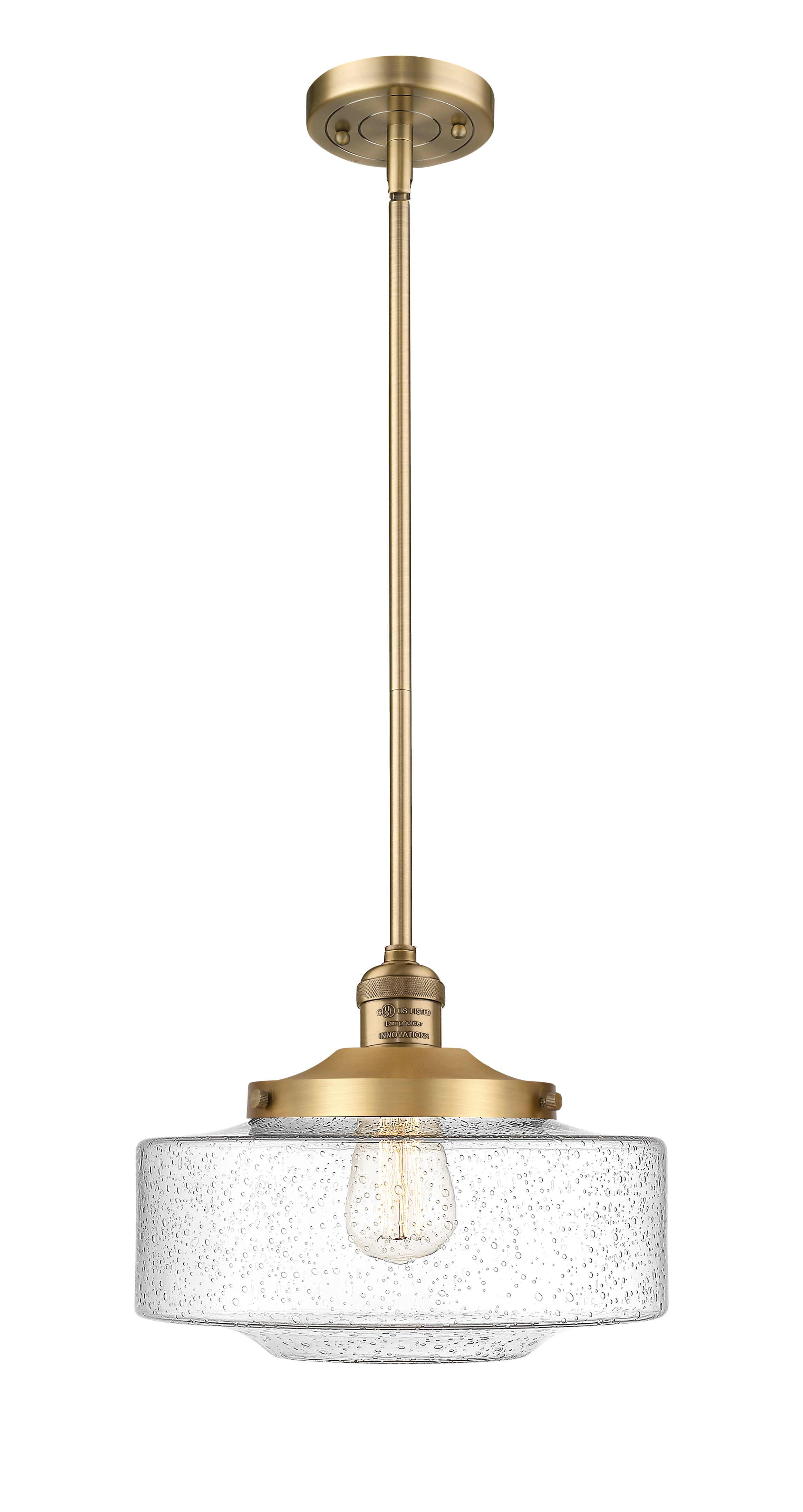 Franklin Restoration Mini Pendant Brass Finish