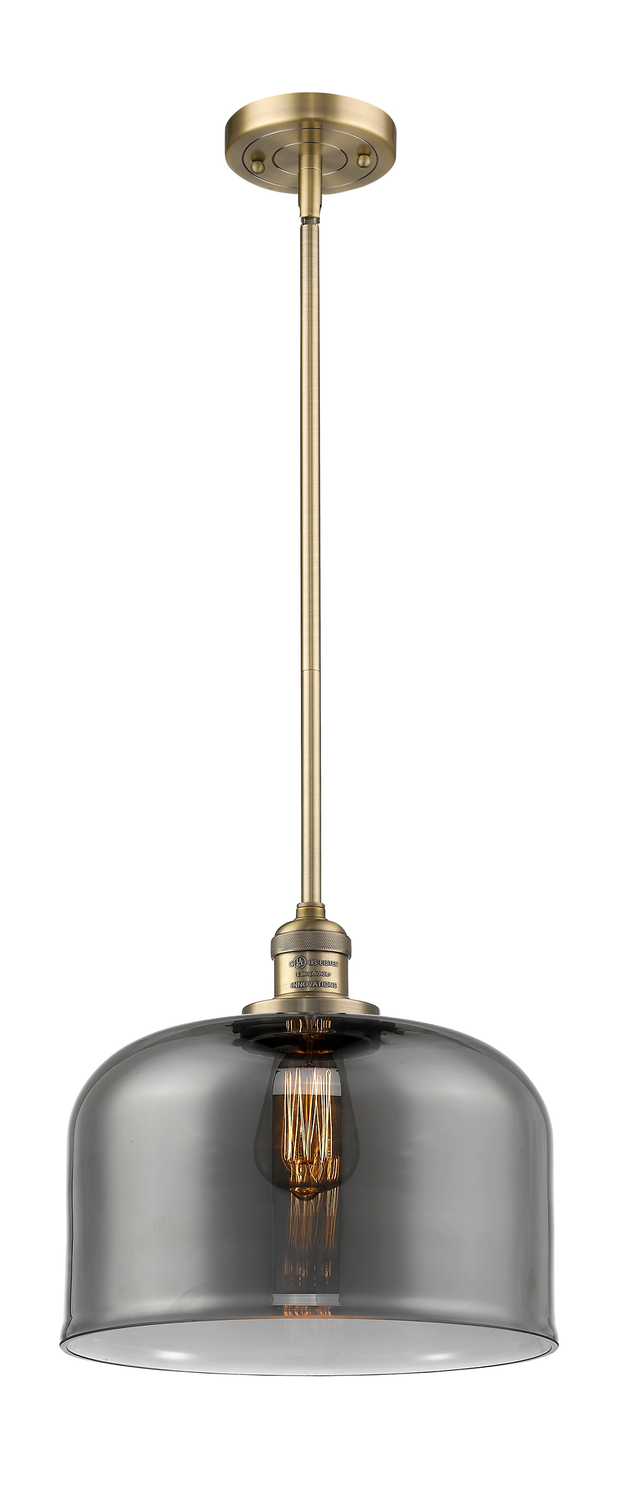 Franklin Restoration Mini Pendant Brass Finish