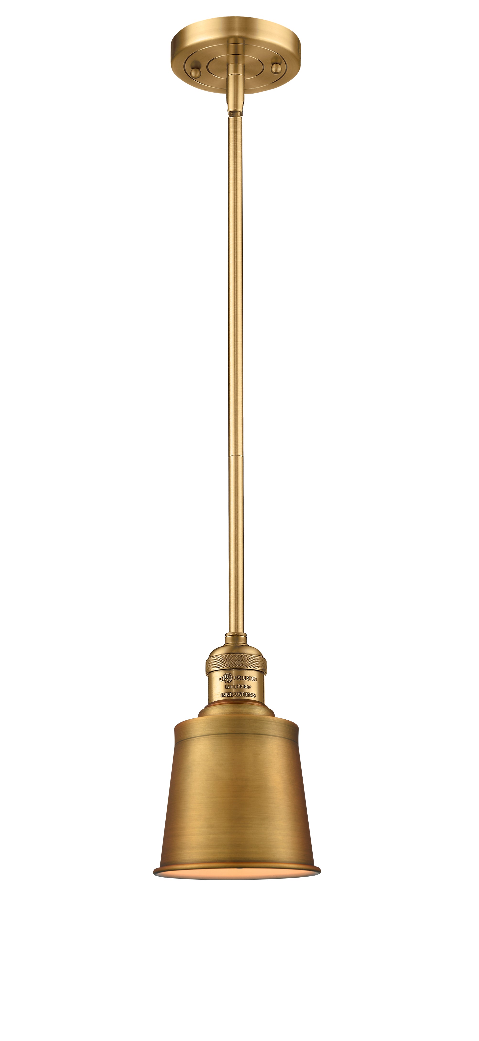 Franklin Restoration Mini Pendant Cast Brass