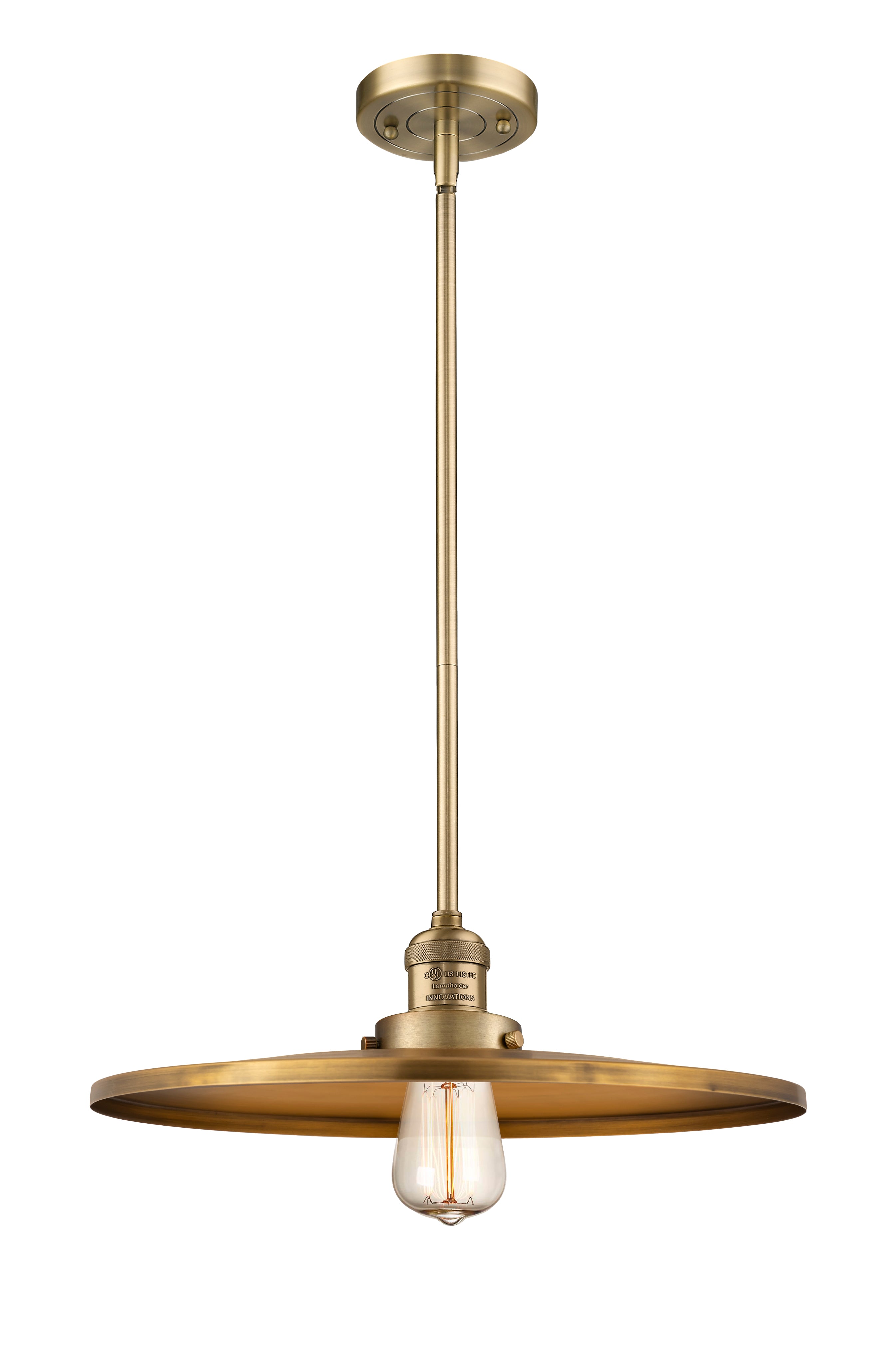 Franklin Restoration Mini Pendant Antique Brass