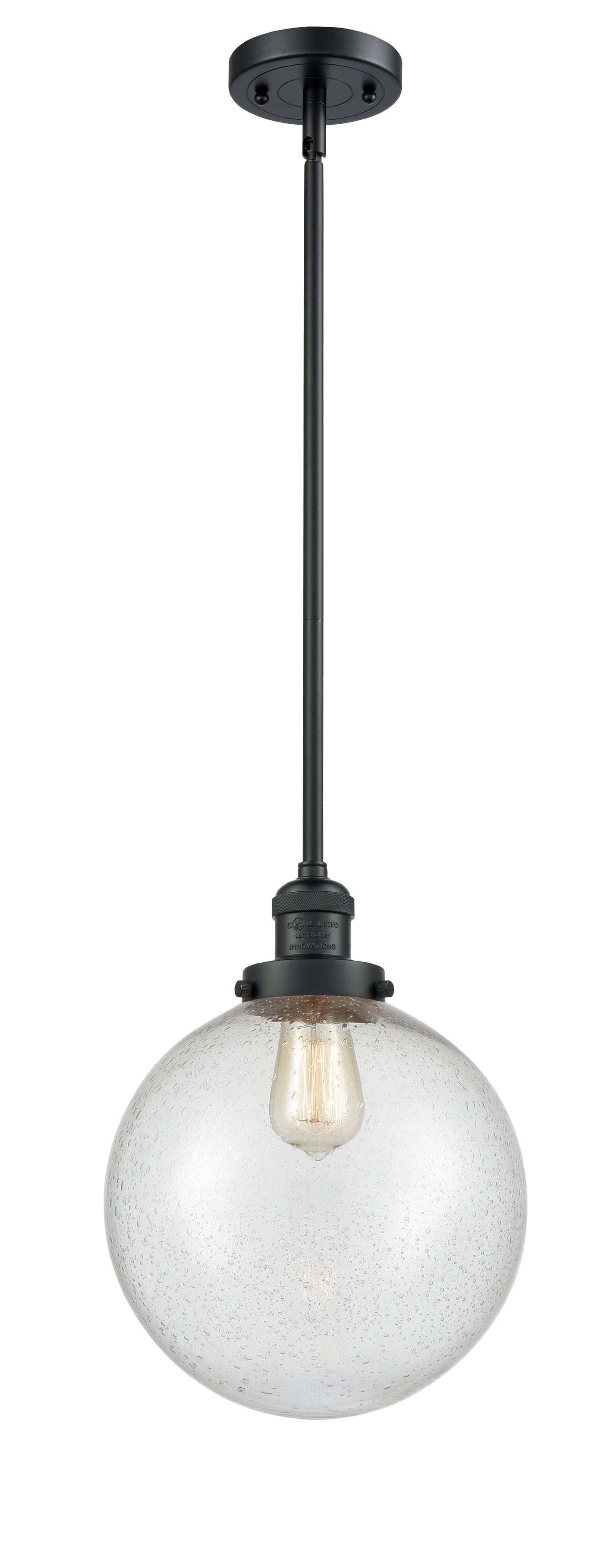 Franklin Restoration Mini Pendant Brass Glass