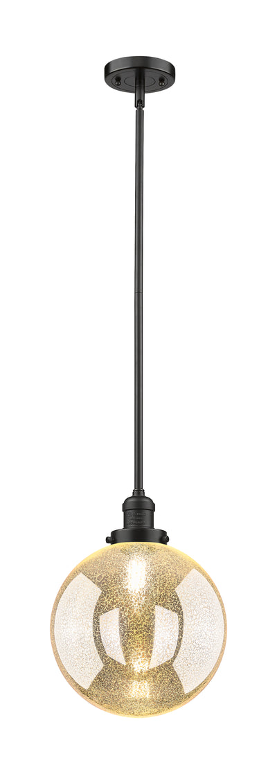 Franklin Restoration Mini Pendant Brass Glass