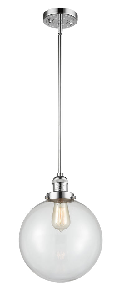Franklin Restoration Mini Pendant Brass Glass