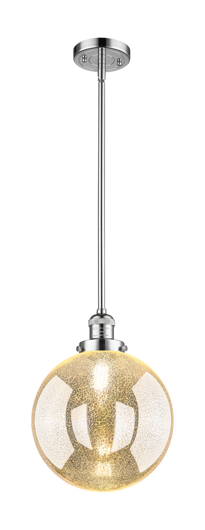 Franklin Restoration Mini Pendant Brass Glass