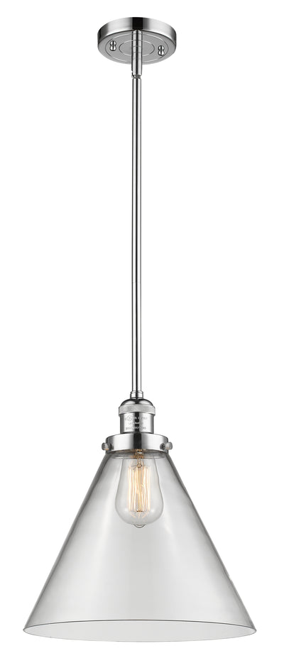 Franklin Restoration Mini Pendant Brass Glass