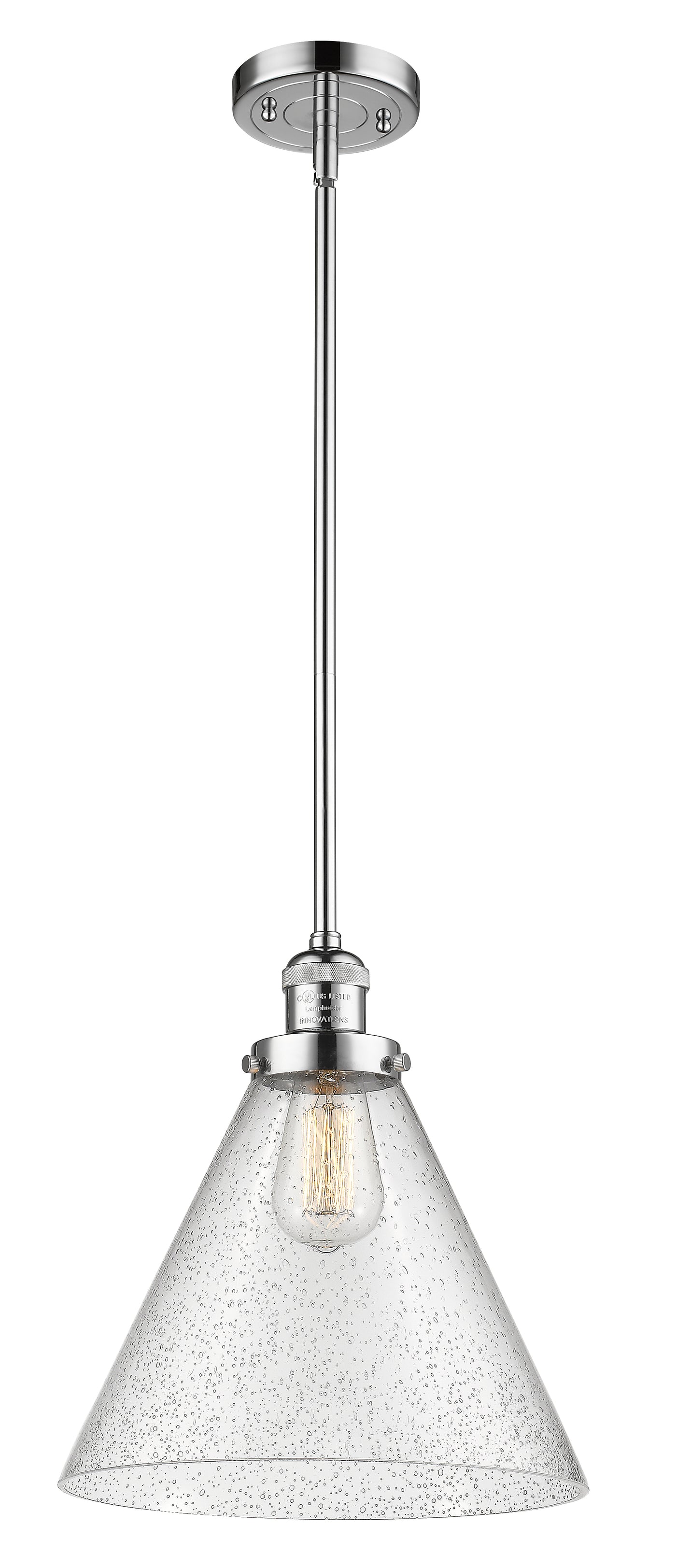 Franklin Restoration Mini Pendant Brass Glass