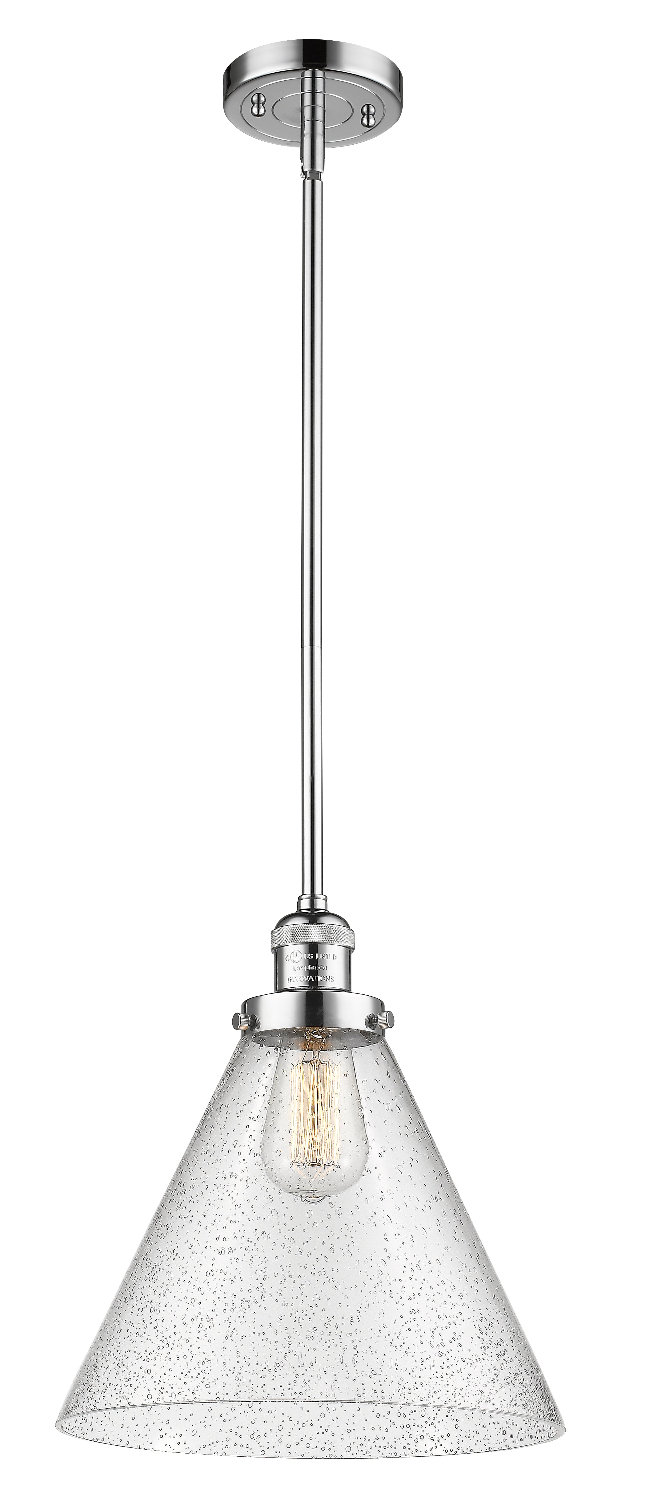 Franklin Restoration Mini Pendant Brass Glass