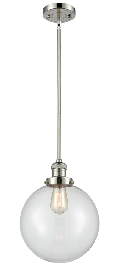Franklin Restoration Mini Pendant Brass Glass