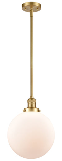 Franklin Restoration Mini Pendant Brass Glass