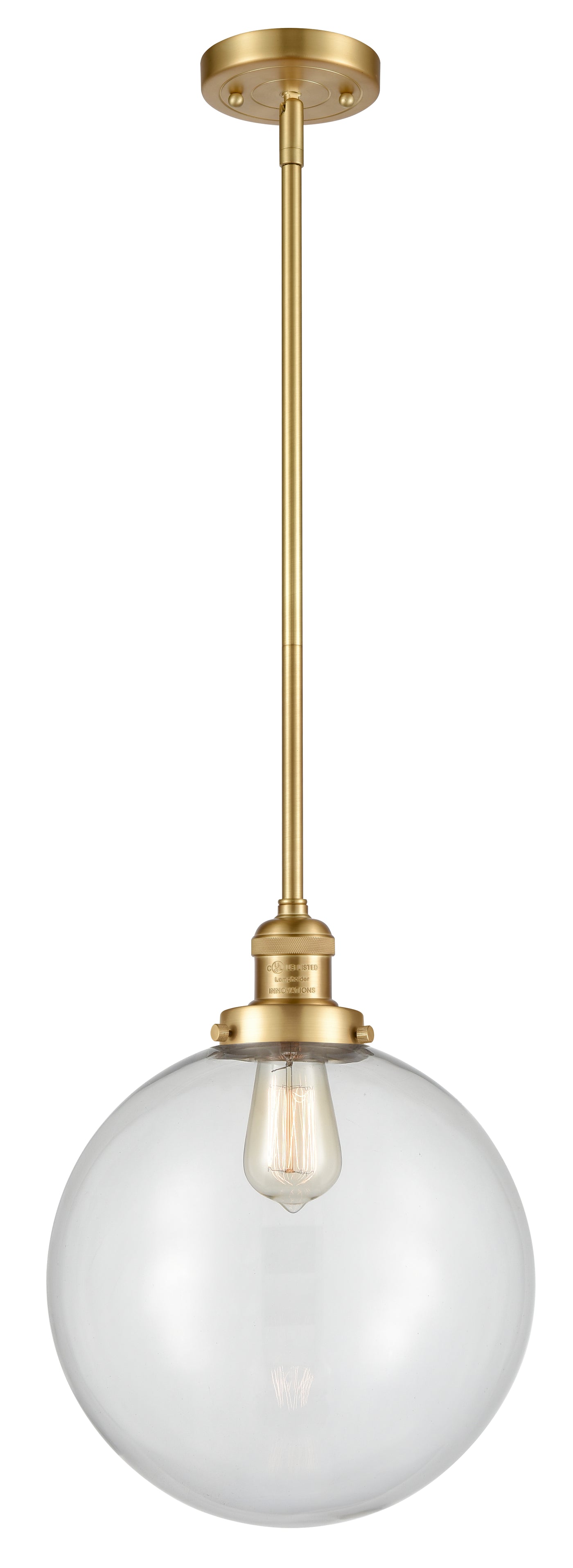 Franklin Restoration Mini Pendant Brass Finish