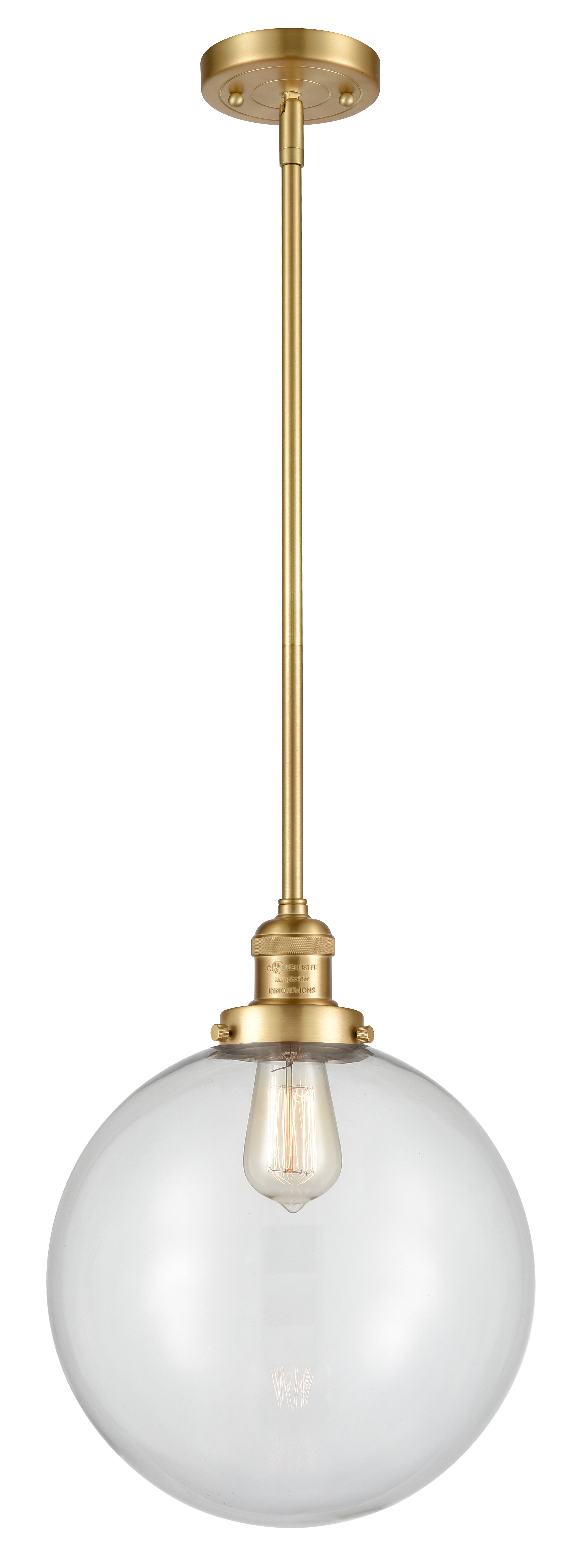 Franklin Restoration Mini Pendant Brass Finish