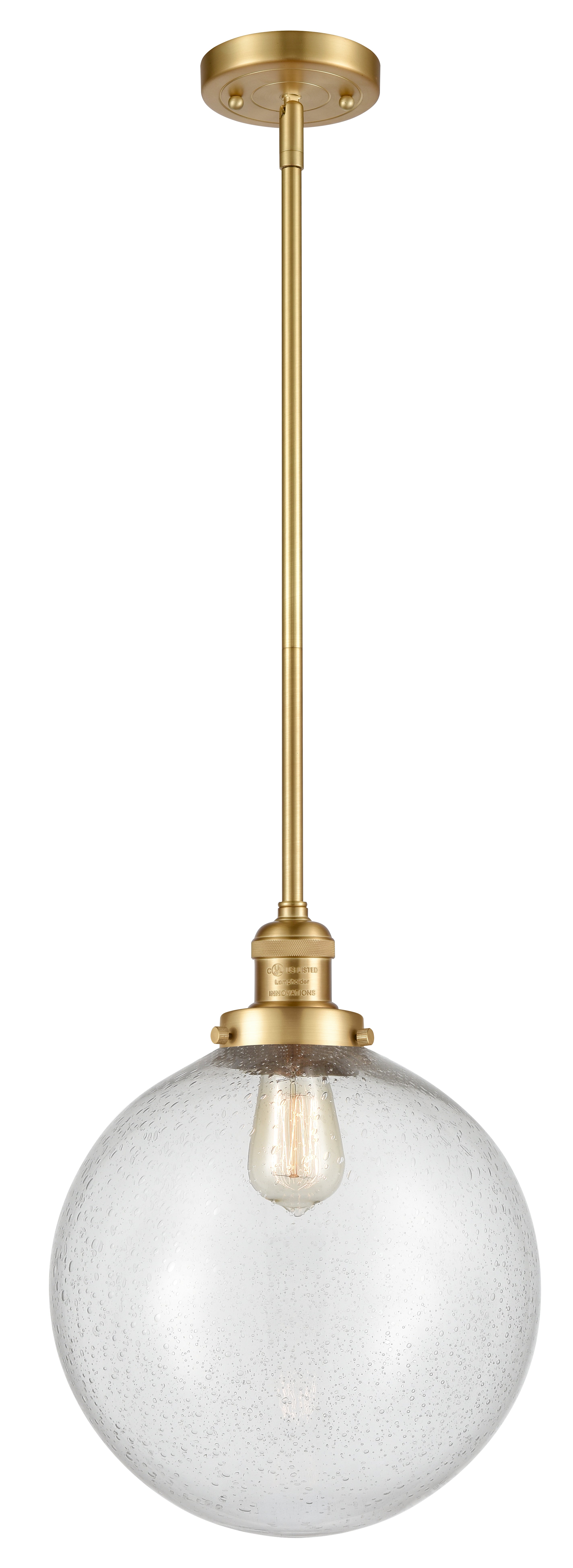 Franklin Restoration Mini Pendant Brass Finish